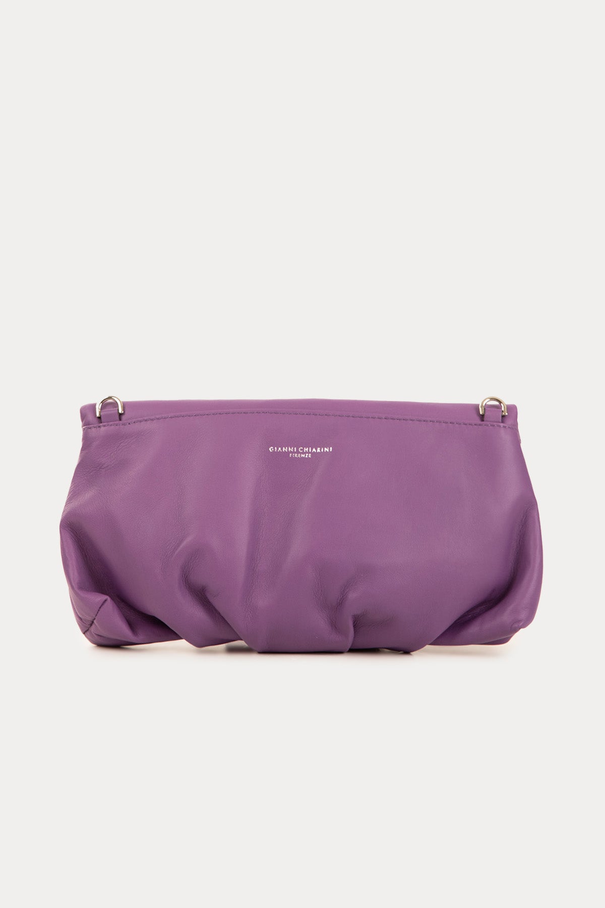 Gianni Chiarini Cherry Büzgülü Deri Clutch Çanta-Libas Trendy Fashion Store