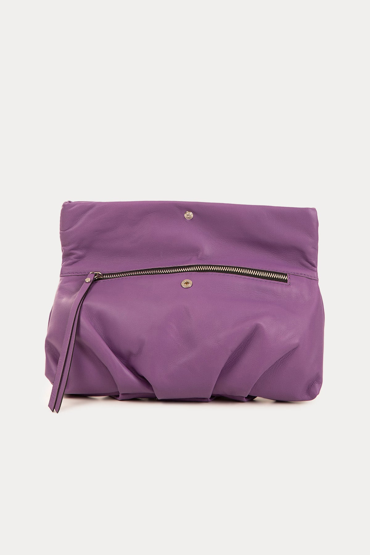 Gianni Chiarini Cherry Büzgülü Deri Clutch Çanta-Libas Trendy Fashion Store