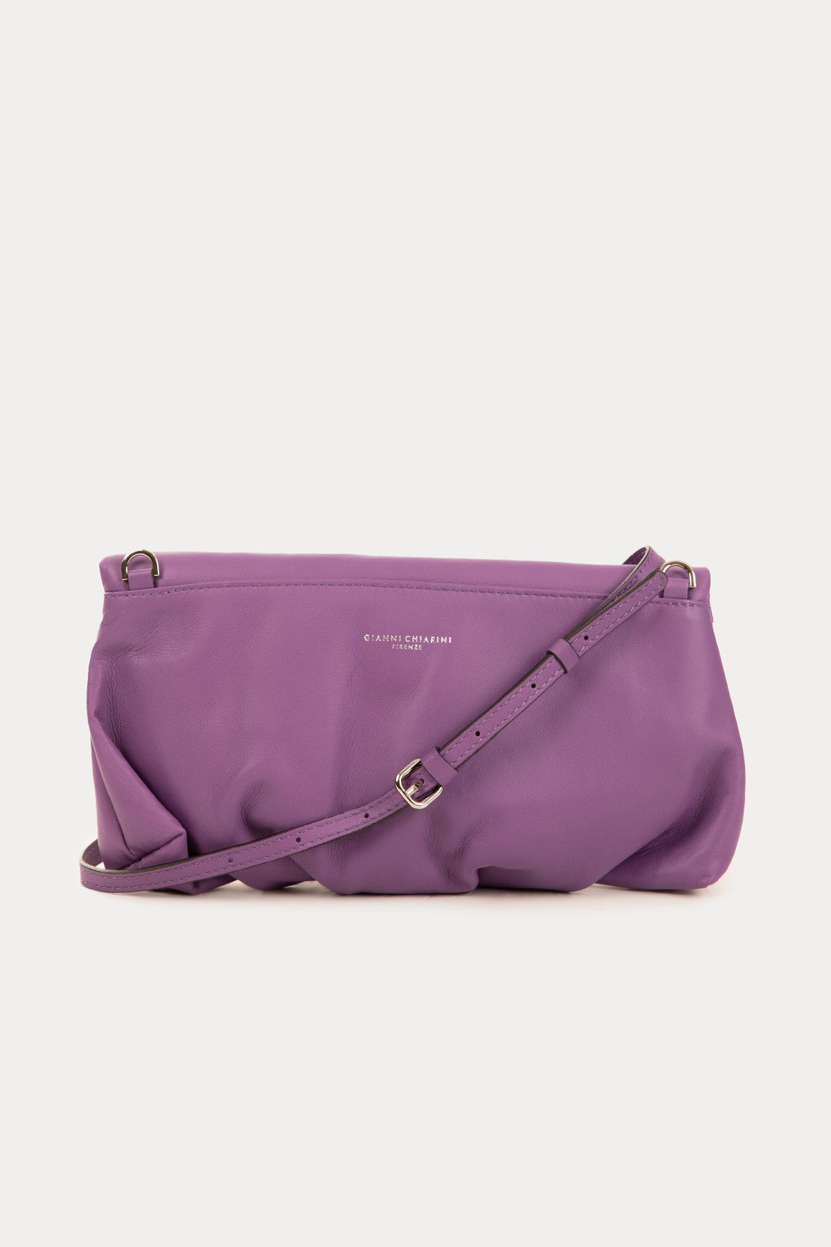 Gianni Chiarini Cherry Büzgülü Deri Clutch Çanta-Libas Trendy Fashion Store