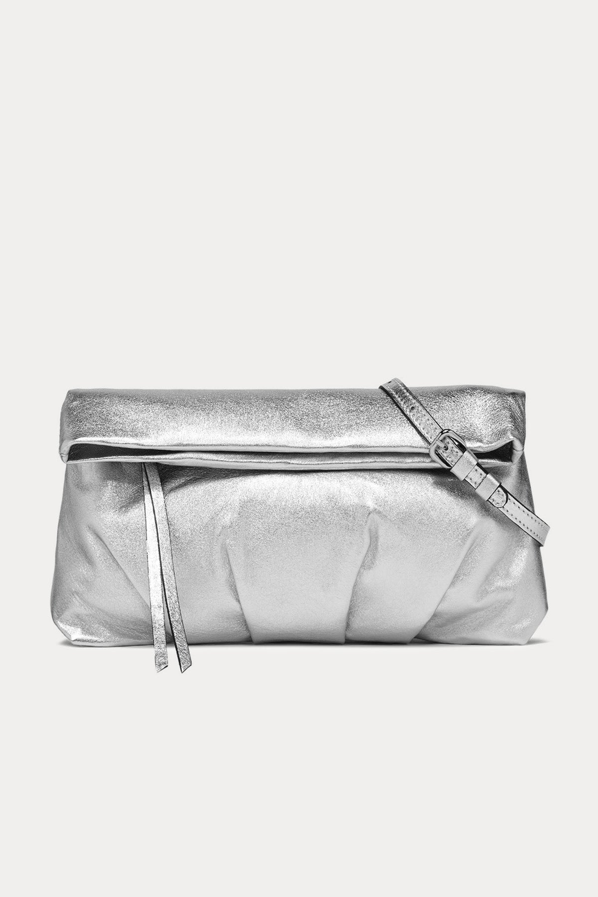 Gianni Chiarini Cherry Büzgülü Parlak Deri Clutch Çanta-Libas Trendy Fashion Store