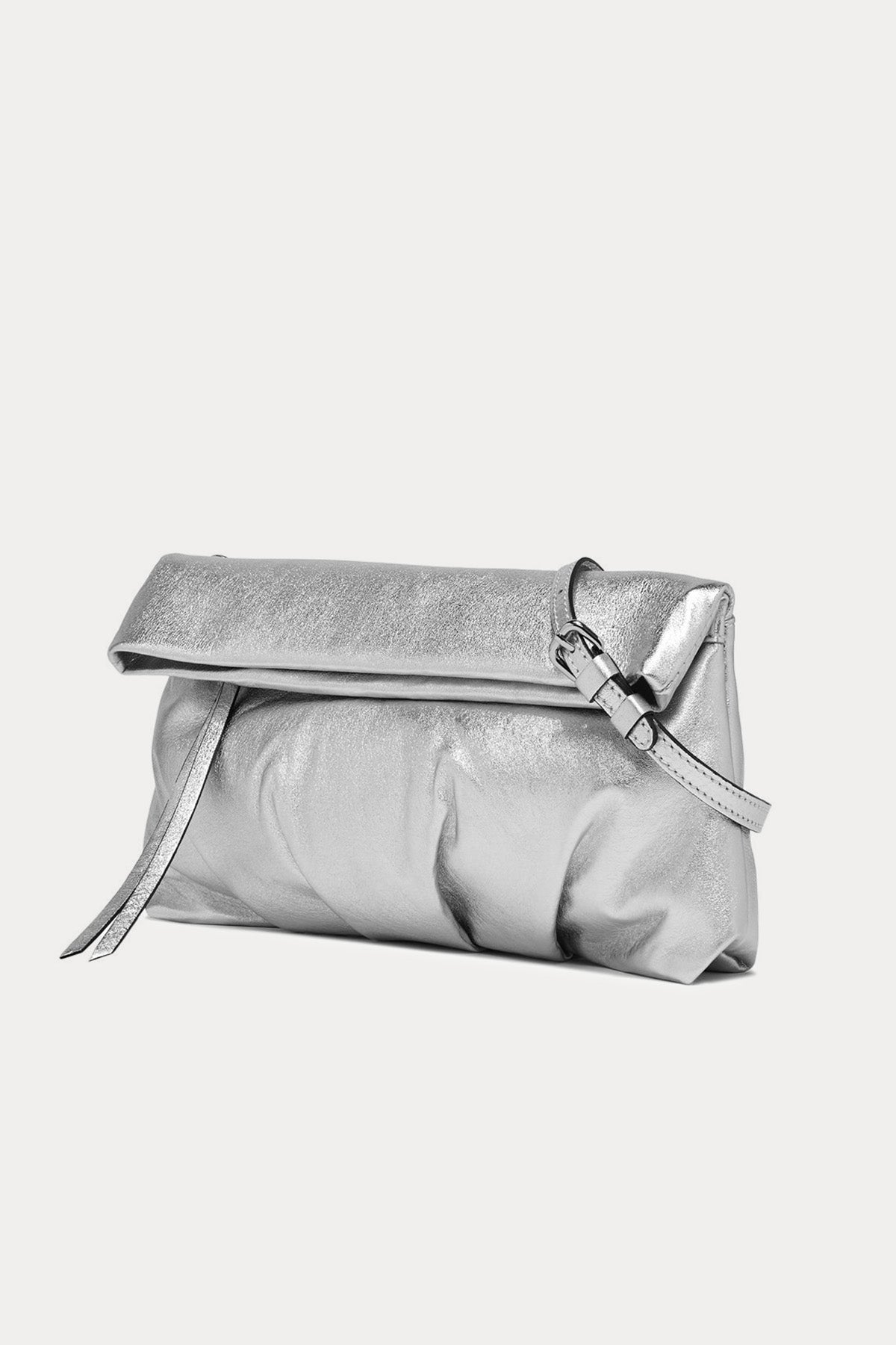 Gianni Chiarini Cherry Büzgülü Parlak Deri Clutch Çanta-Libas Trendy Fashion Store