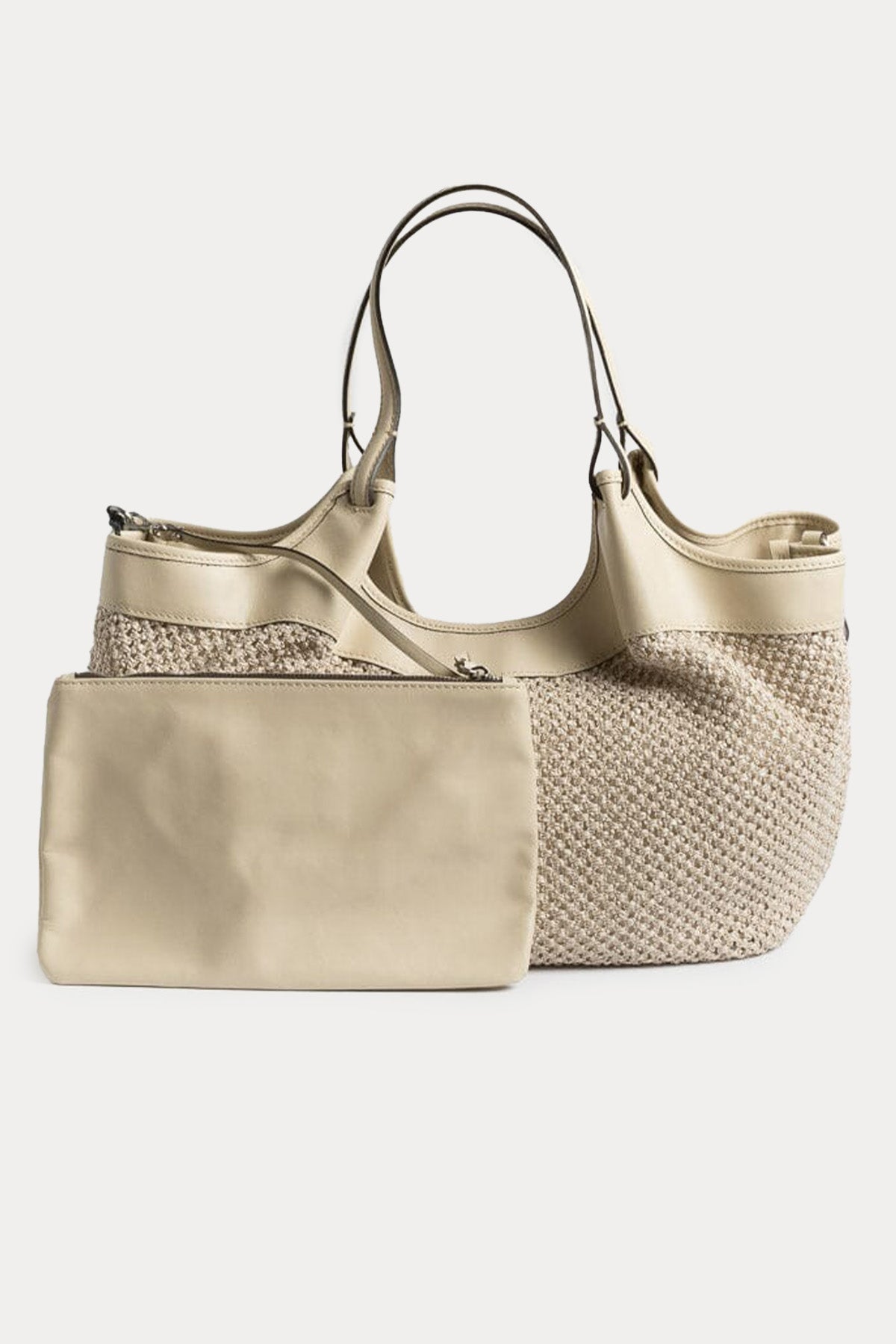 Gianni Chiarini Dua Rafya Örgü Shopping Bag Çanta-Libas Trendy Fashion Store