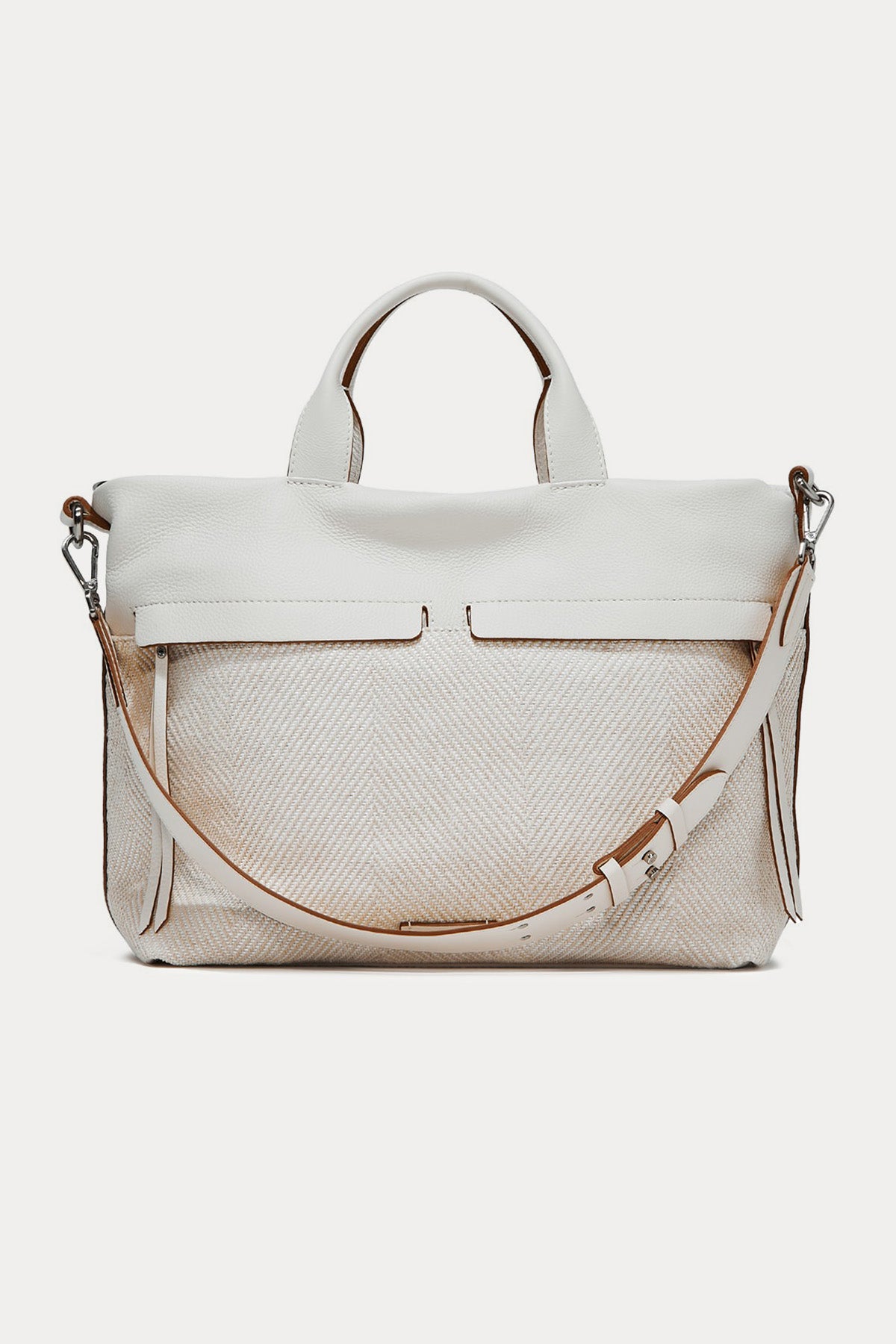 Gianni Chiarini Duna Deri Kombinasyonlu Rafya Örgü Çanta-Libas Trendy Fashion Store