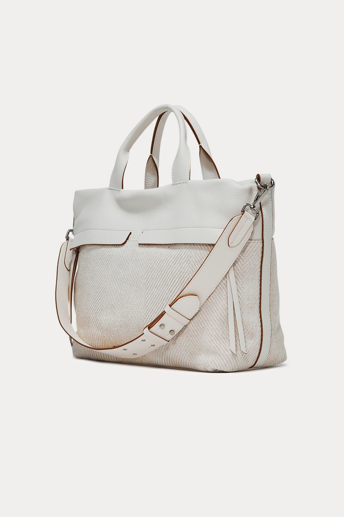 Gianni Chiarini Duna Deri Kombinasyonlu Rafya Örgü Çanta-Libas Trendy Fashion Store