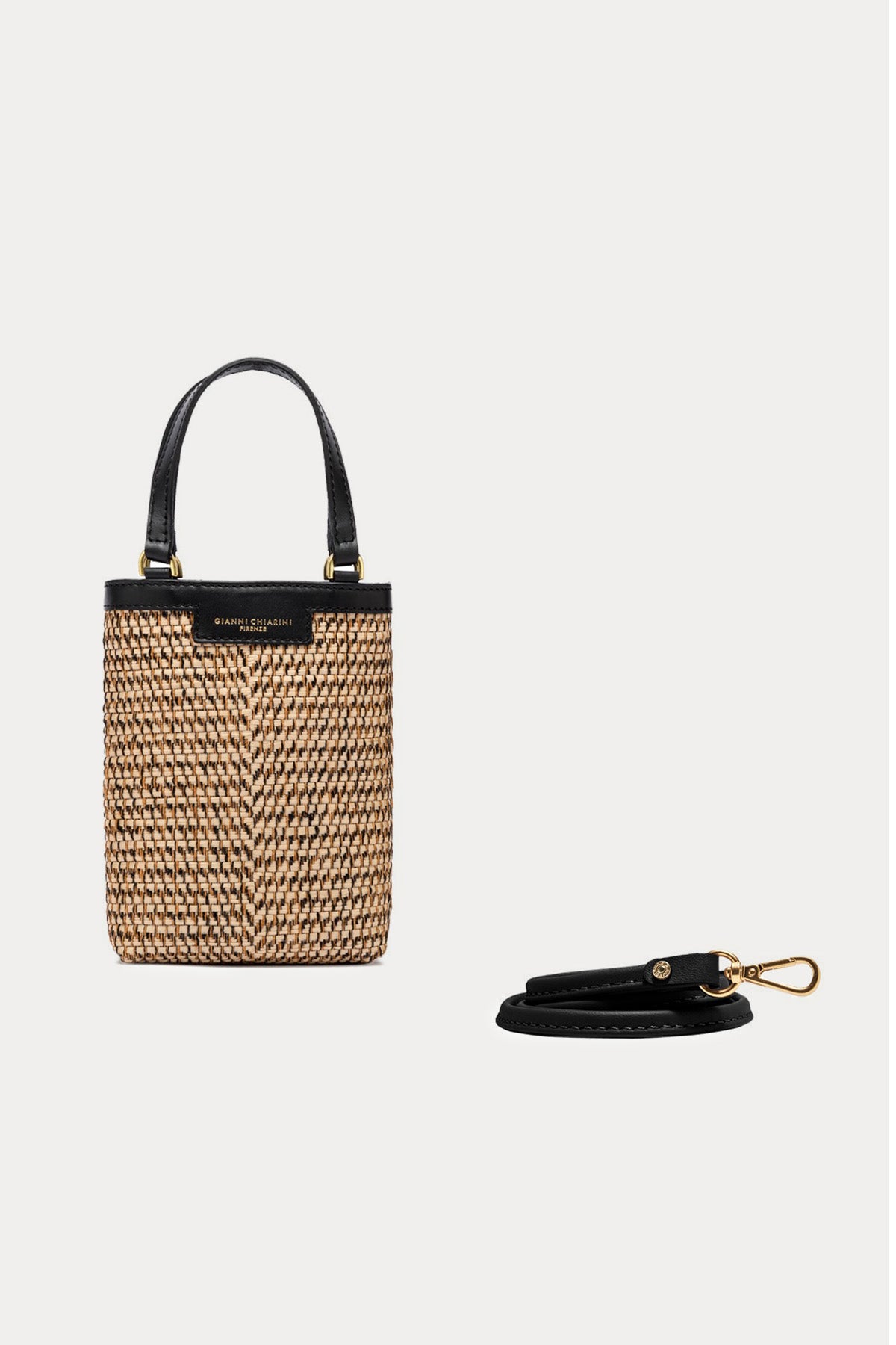 Gianni Chiarini Camilla Mini Rafya Örgü Bucket Çanta-Libas Trendy Fashion Store