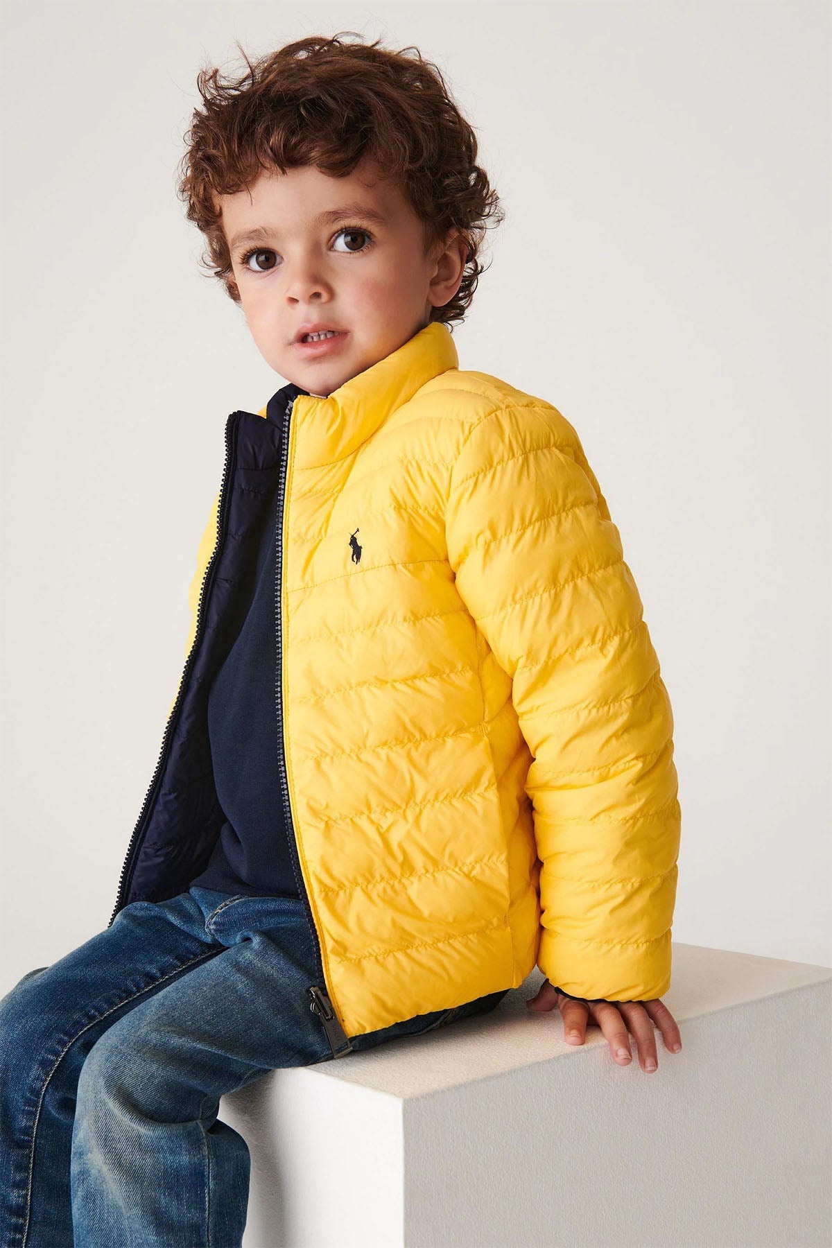 Polo Ralph Lauren Kids 2-4 Yaş Erkek Çocuk Çift Taraflı Puffer Mont-Libas Trendy Fashion Store