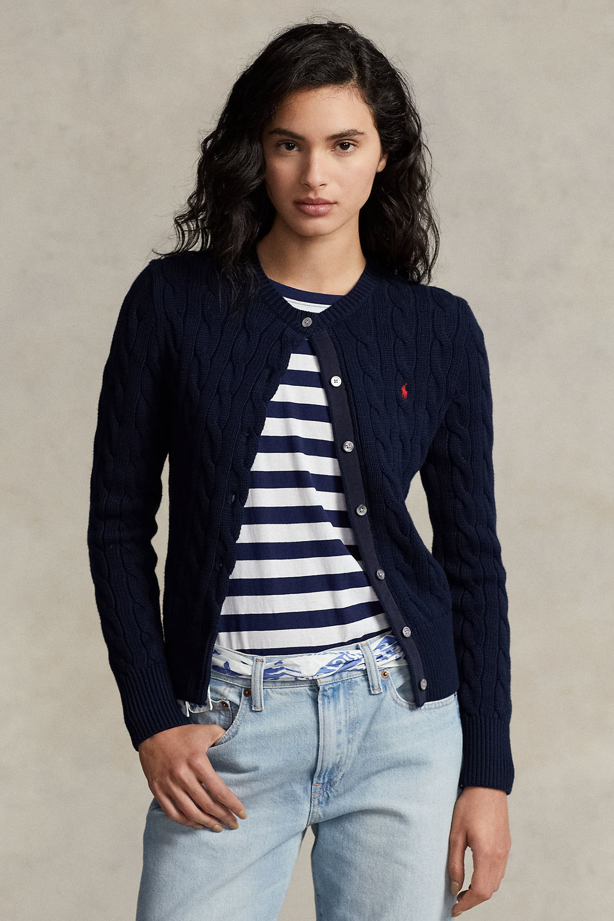 Polo Ralph Lauren Saç Örgü Triko Ceket-Libas Trendy Fashion Store