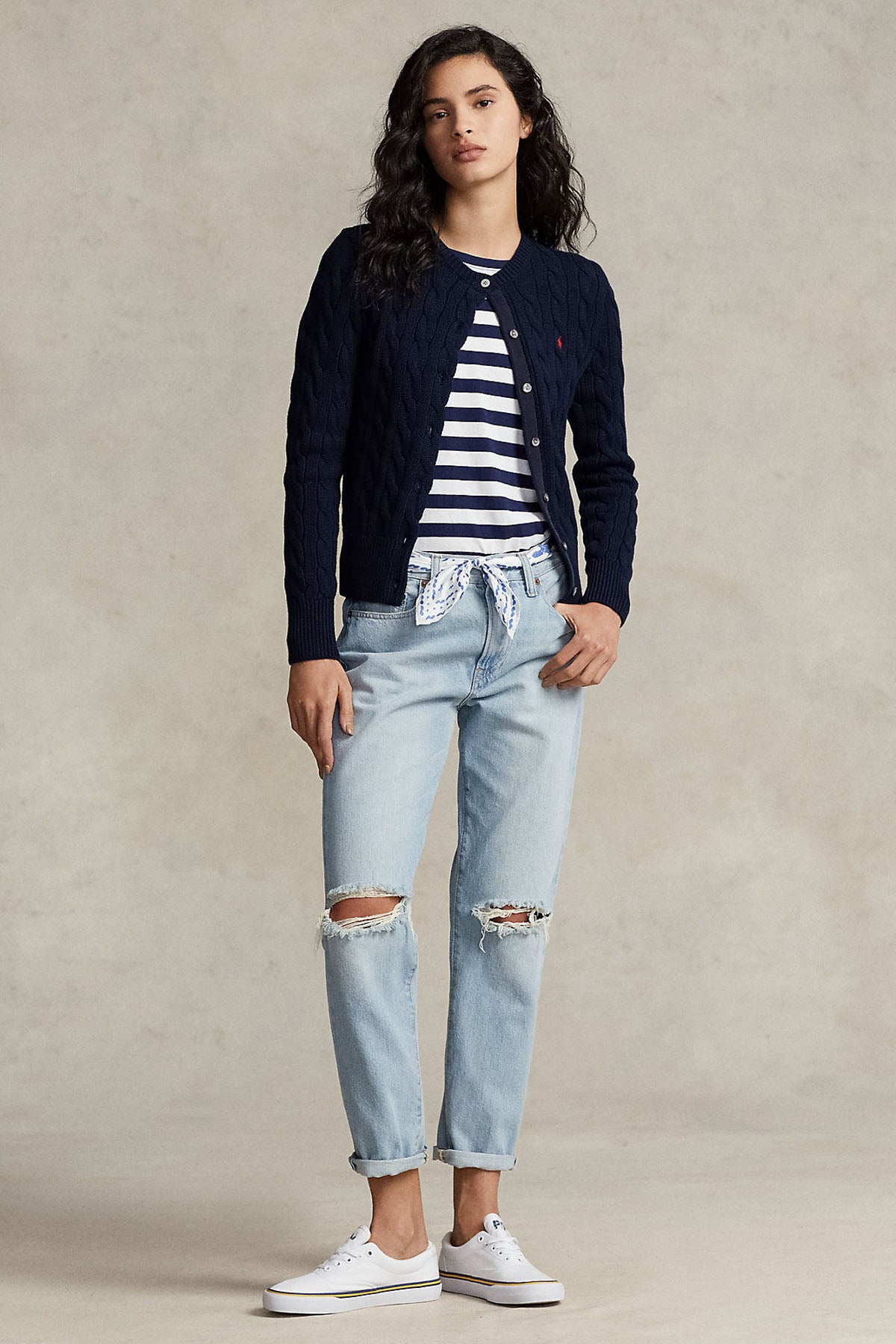 Polo Ralph Lauren Saç Örgü Triko Ceket-Libas Trendy Fashion Store