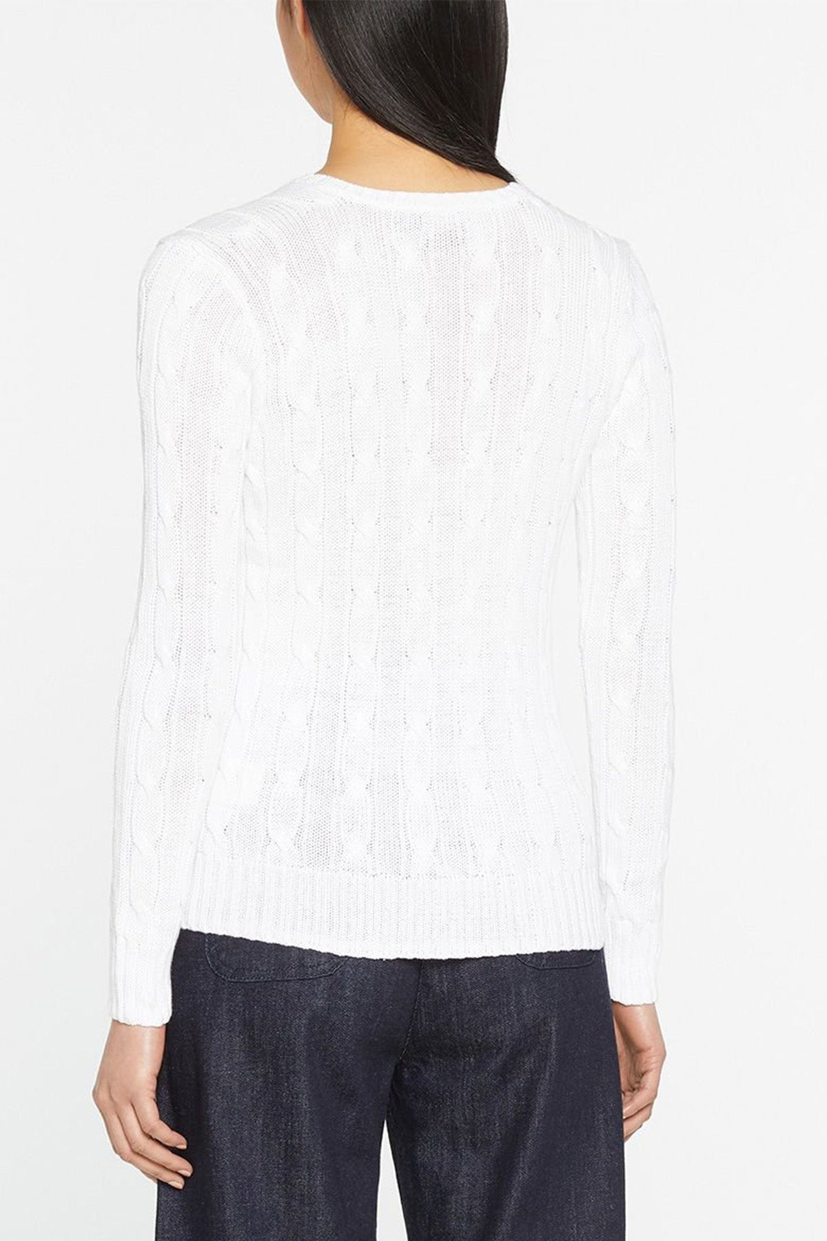 Polo Ralph Lauren Pima Cotton Slim Fit V Yaka Saç Örgü Triko-Libas Trendy Fashion Store