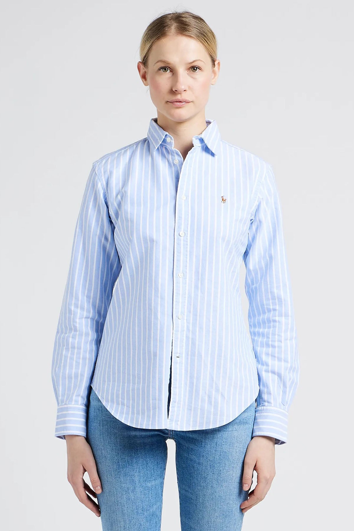 Polo Ralph Lauren Custom Fit Çizgili Oxford Gömlek-Libas Trendy Fashion Store