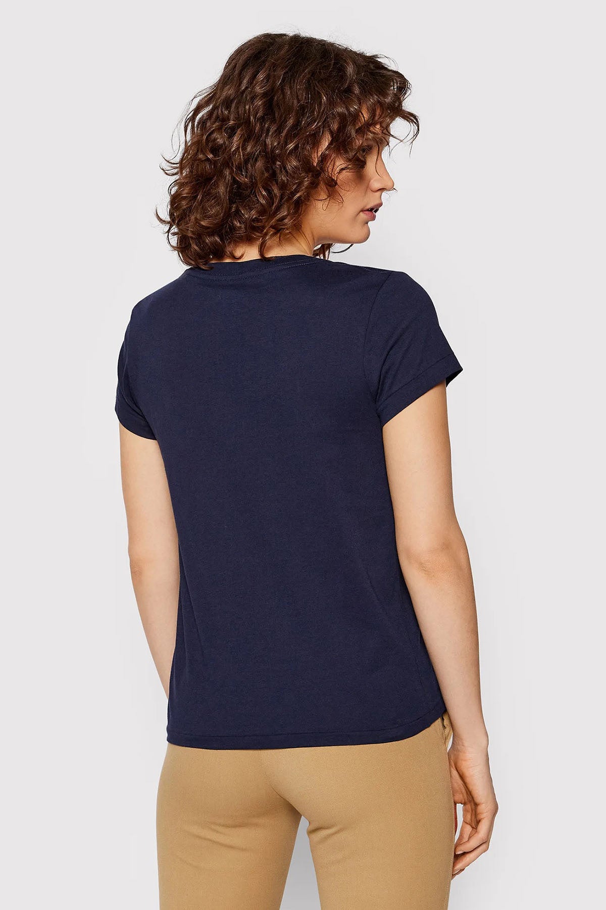 Polo Ralph Lauren Custom Fit V Yaka T-shirt-Libas Trendy Fashion Store