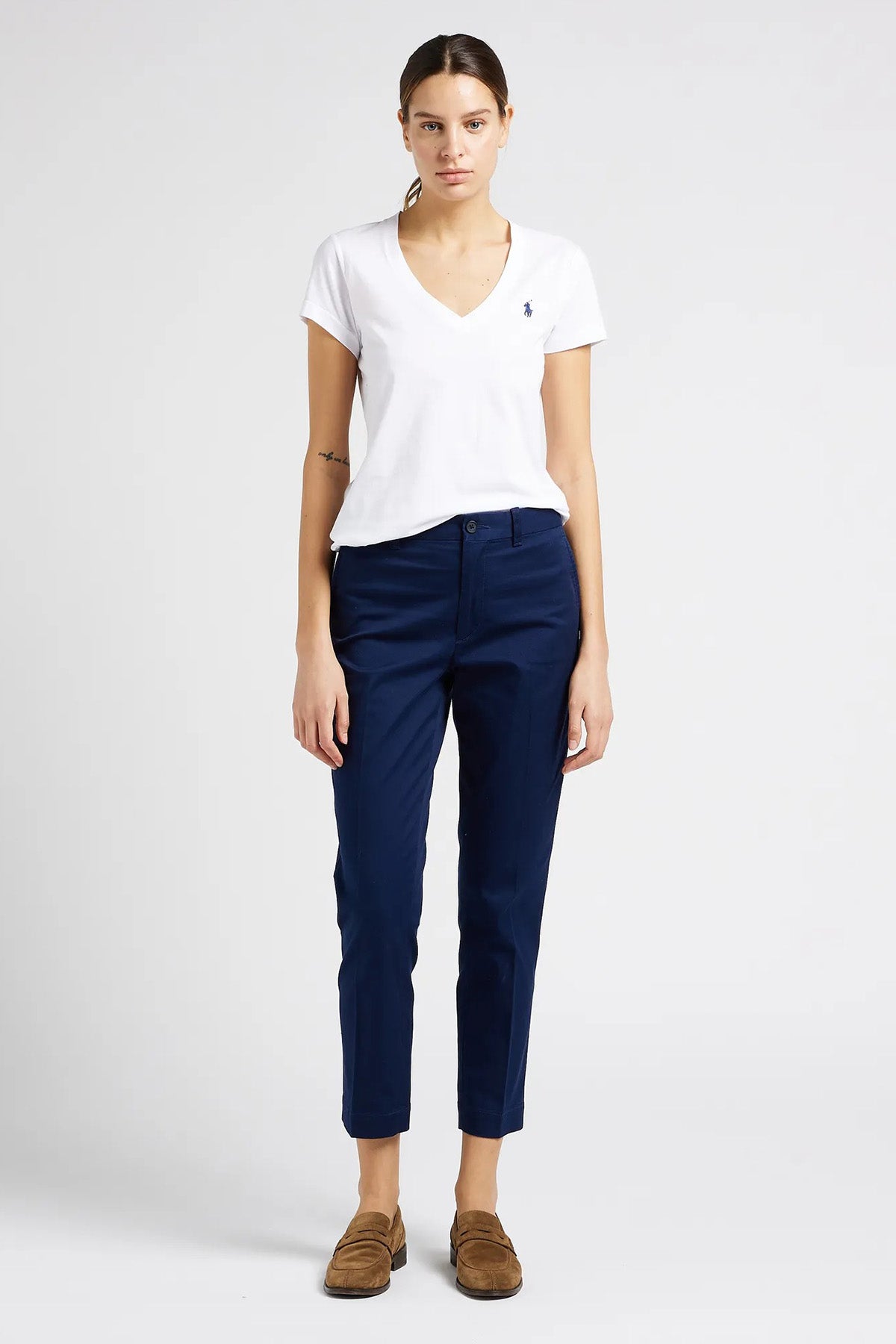 Polo Ralph Lauren Custom Fit V Yaka T-shirt-Libas Trendy Fashion Store