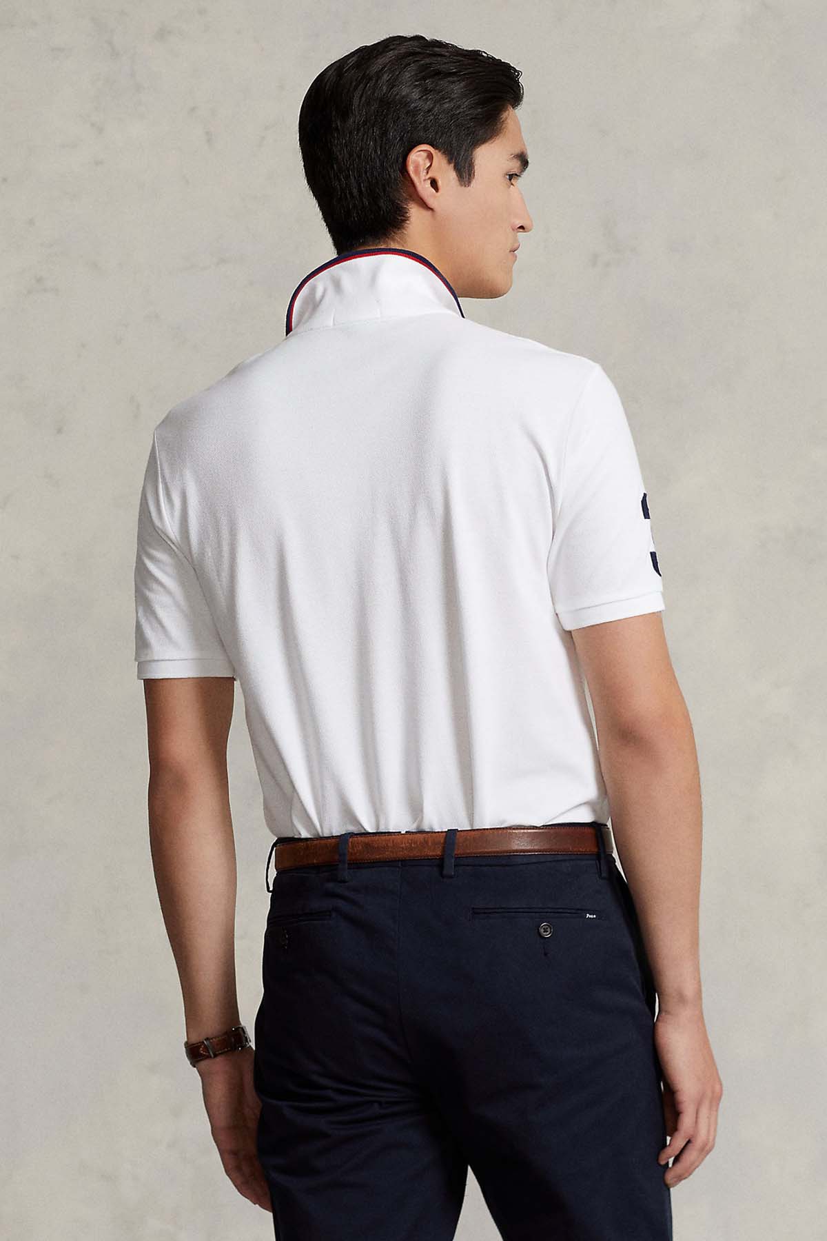 Polo Ralph Lauren Custom Fit Triple Pony Polo Yaka T-shirt-Libas Trendy Fashion Store