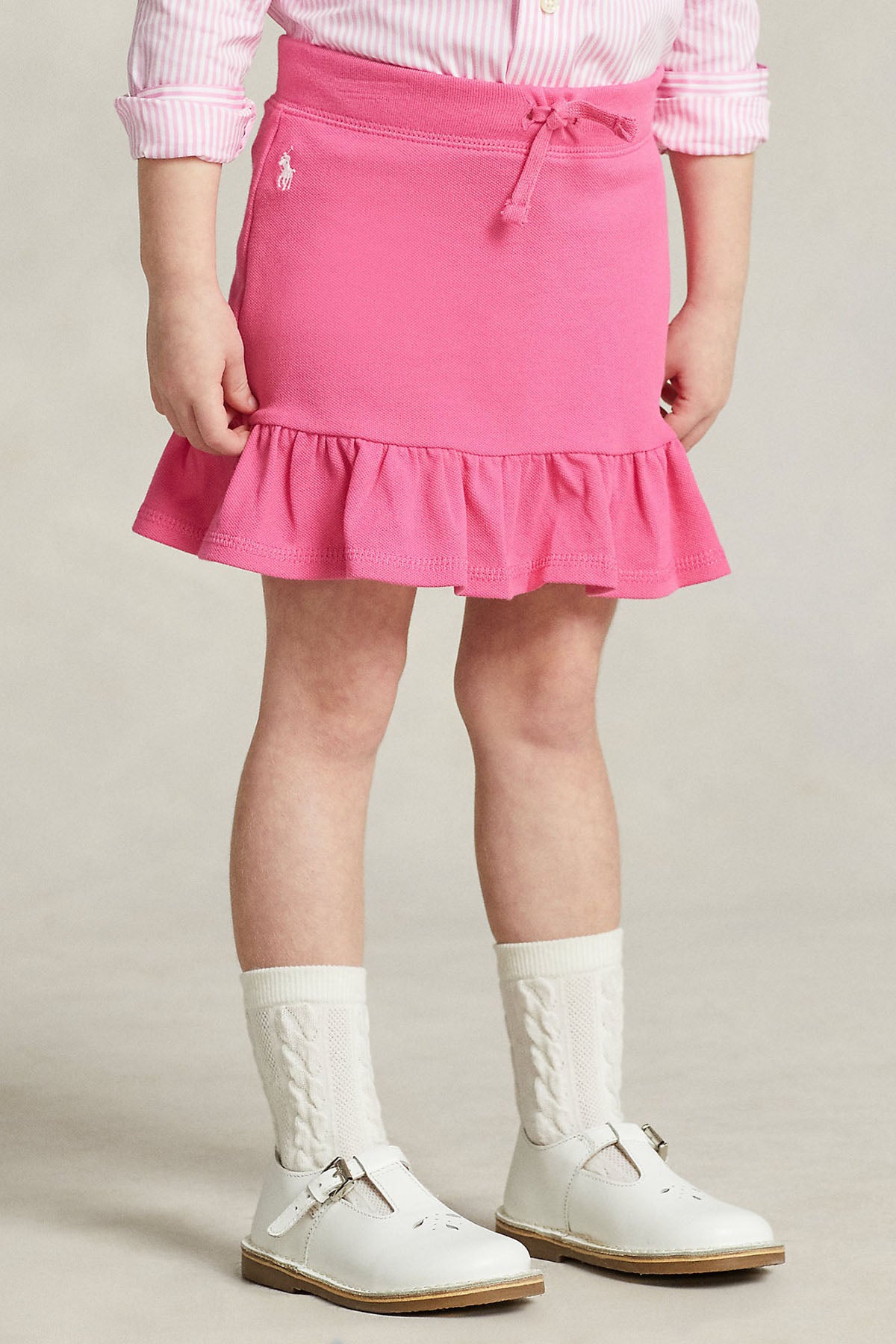 Polo Ralph Lauren Kids 2-4 Yaş Kendinden Şortlu Beli Lastikli Etek-Libas Trendy Fashion Store