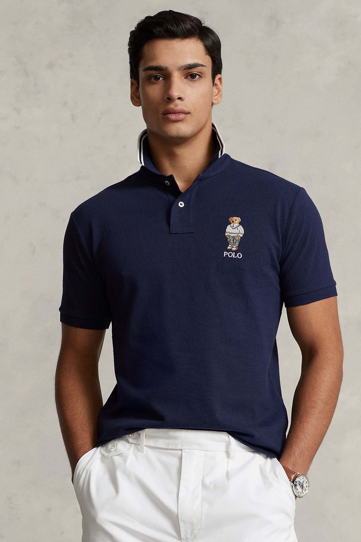 Polo Ralph Lauren Custom Slim Fit Polo Yaka Polo Bear T-shirt-Libas Trendy Fashion Store