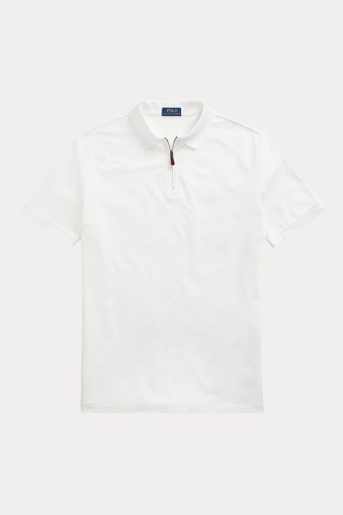 Polo Ralph Lauren Custom Slim Fit Stretch Mesh Fermuarlı Polo Yaka T-shirt-Libas Trendy Fashion Store