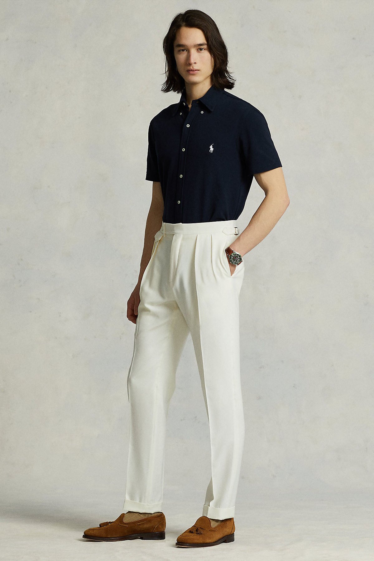 Polo Ralph Lauren Custom Fit Featherweight Mesh Kısa Kollu Gömlek-Libas Trendy Fashion Store