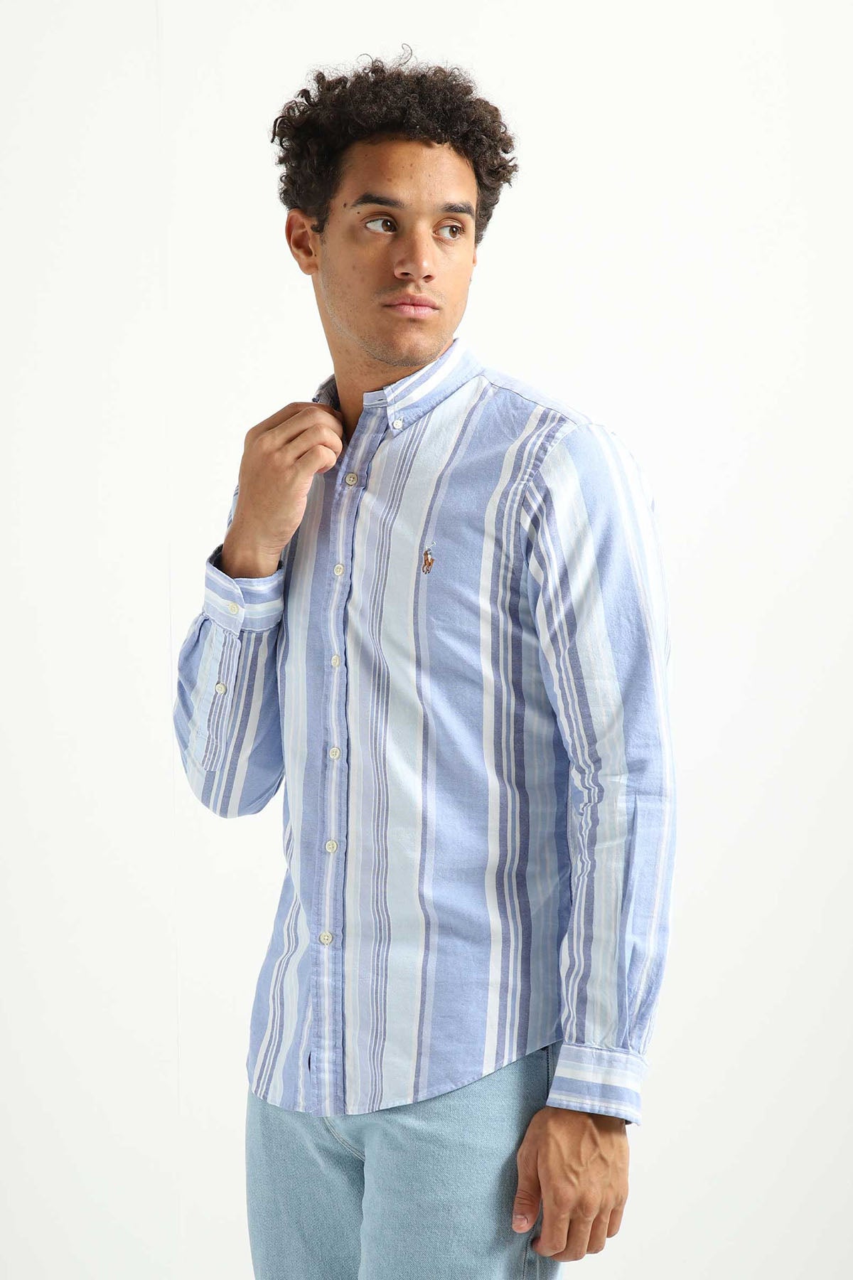 Polo Ralph Lauren Slim Fit Çizgili Oxford Gömlek-Libas Trendy Fashion Store