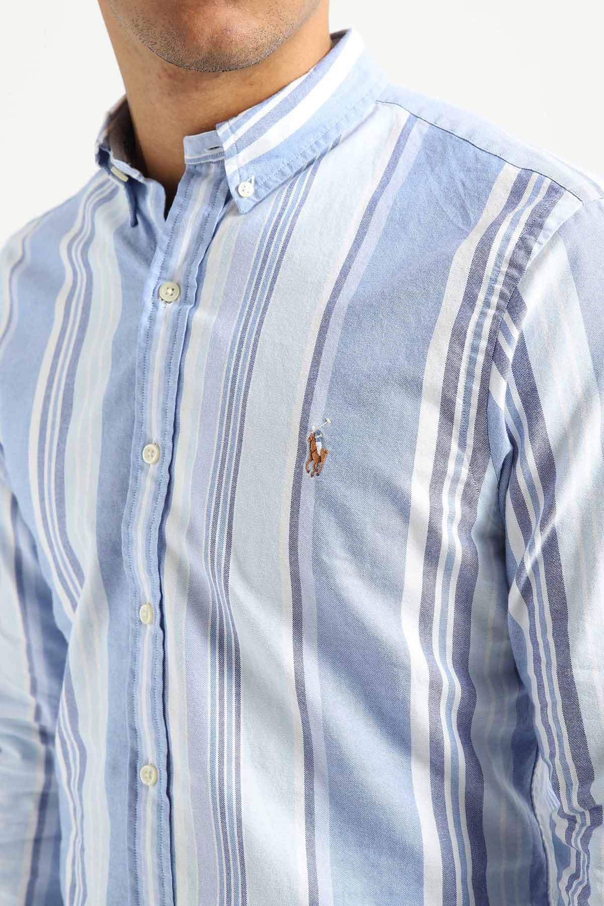 Polo Ralph Lauren Slim Fit Çizgili Oxford Gömlek-Libas Trendy Fashion Store