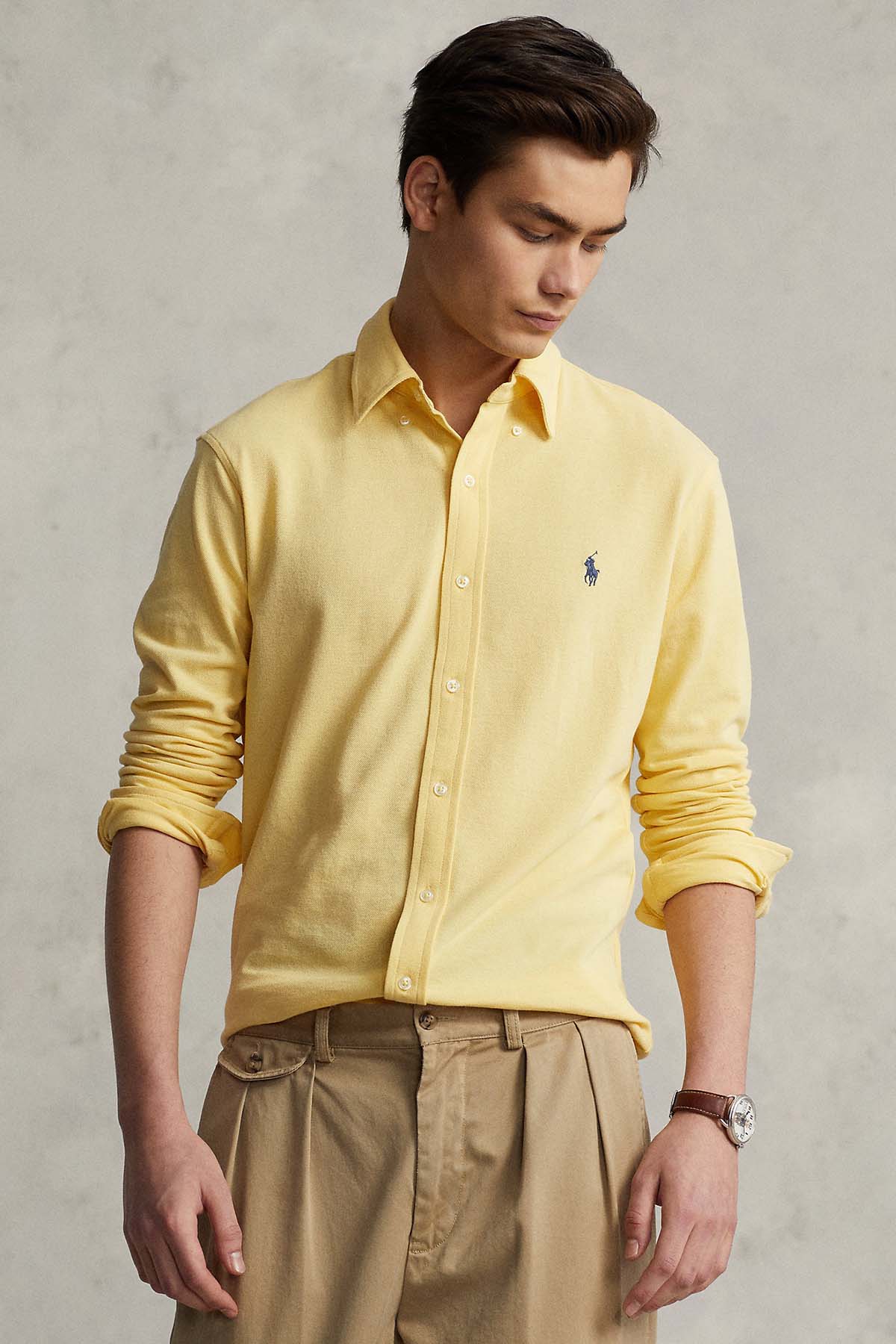 Polo Ralph Lauren Custom Fit Featherweight Mesh Gömlek-Libas Trendy Fashion Store