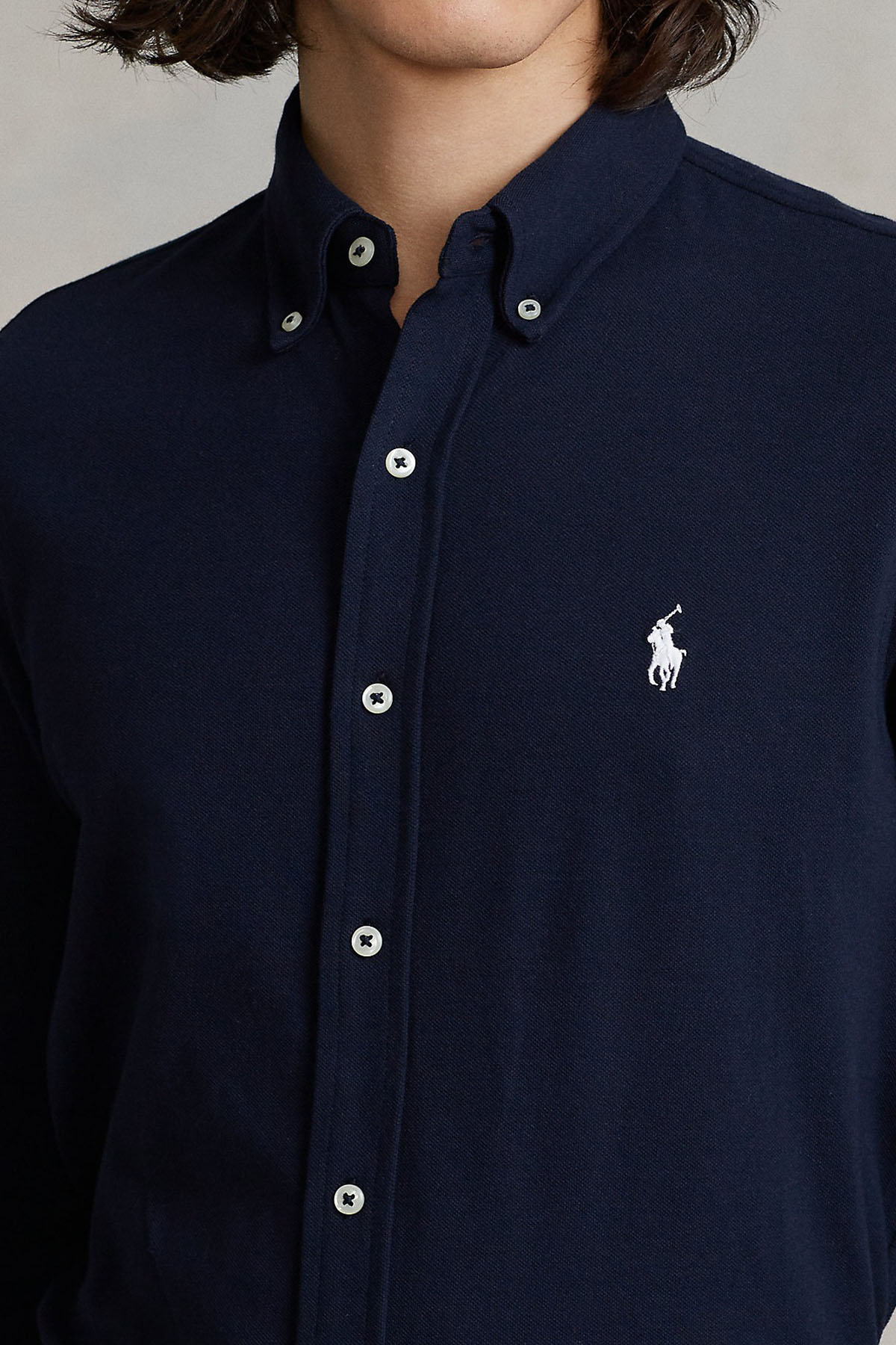 Polo Ralph Lauren Custom Fit Featherweight Mesh Gömlek-Libas Trendy Fashion Store