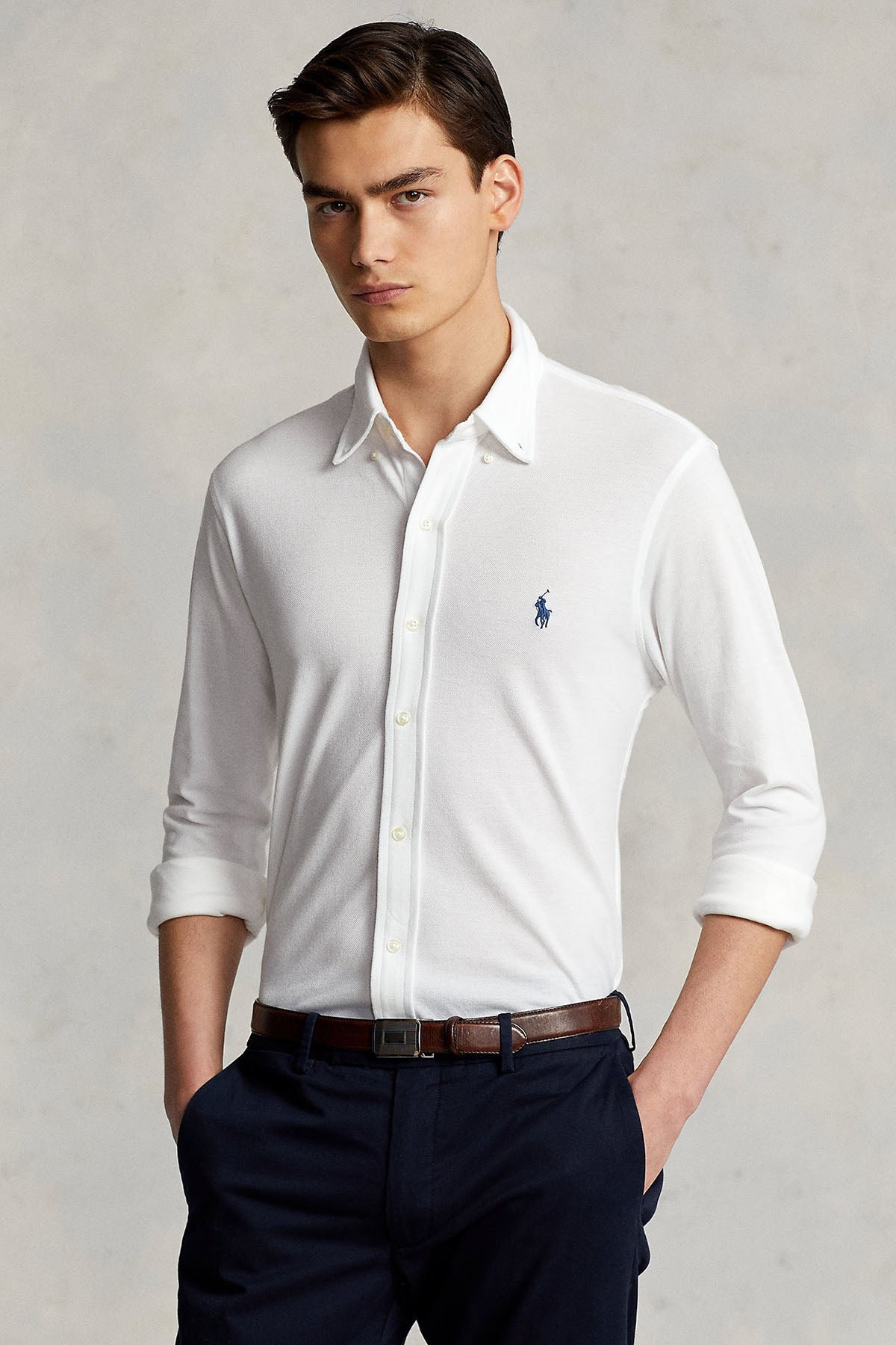 Polo Ralph Lauren Custom Fit Featherweight Mesh Gömlek-Libas Trendy Fashion Store