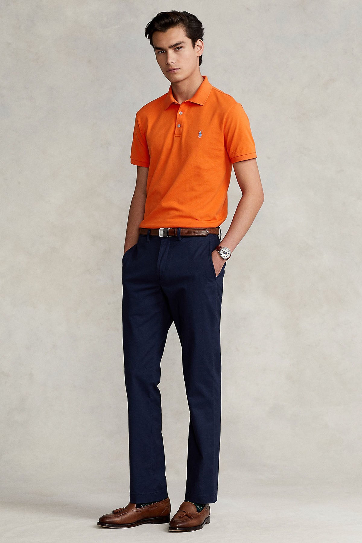 Polo Ralph Lauren Slim Fit Stretch Mesh Polo Yaka T-shirt-Libas Trendy Fashion Store