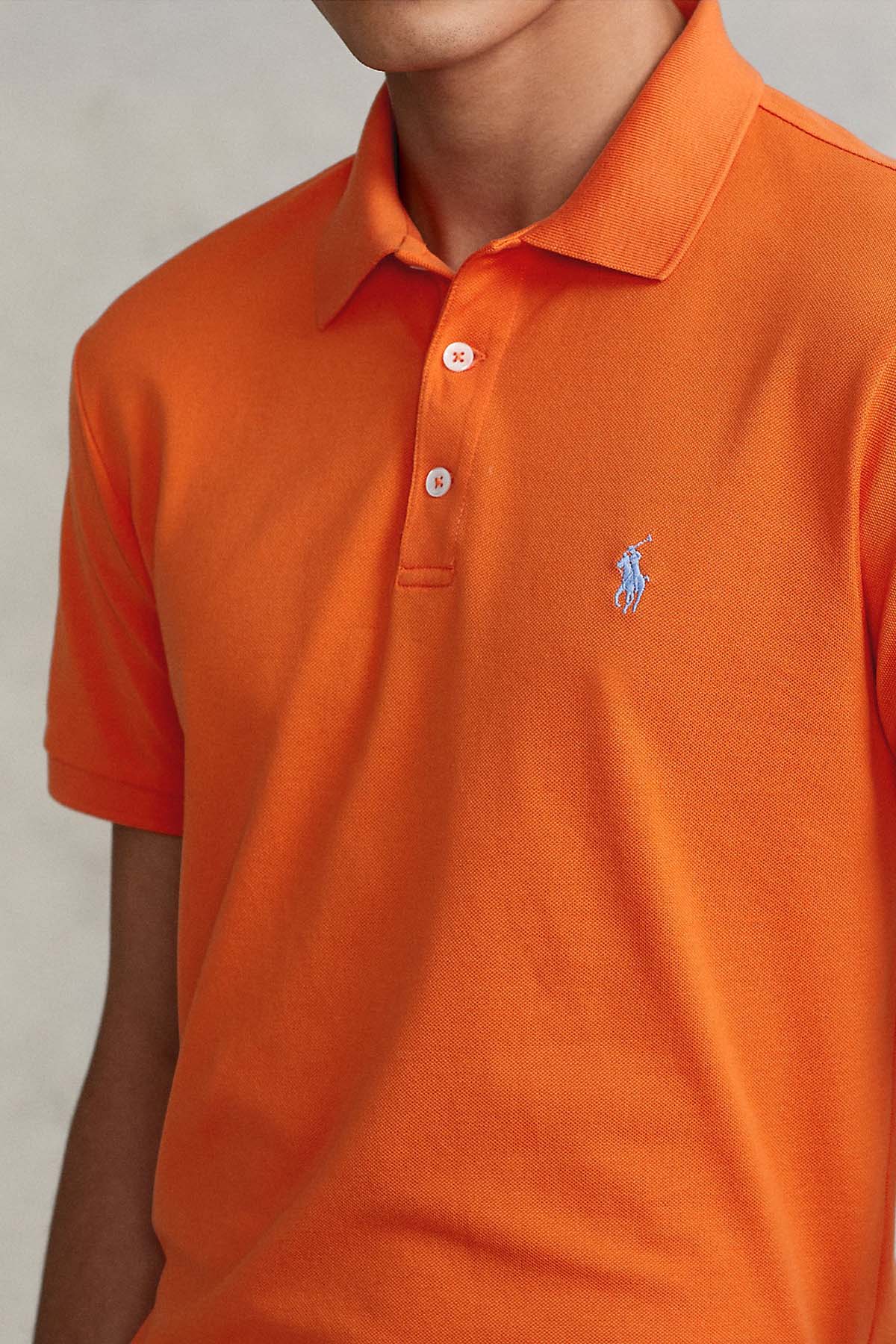 Polo Ralph Lauren Slim Fit Stretch Mesh Polo Yaka T-shirt-Libas Trendy Fashion Store