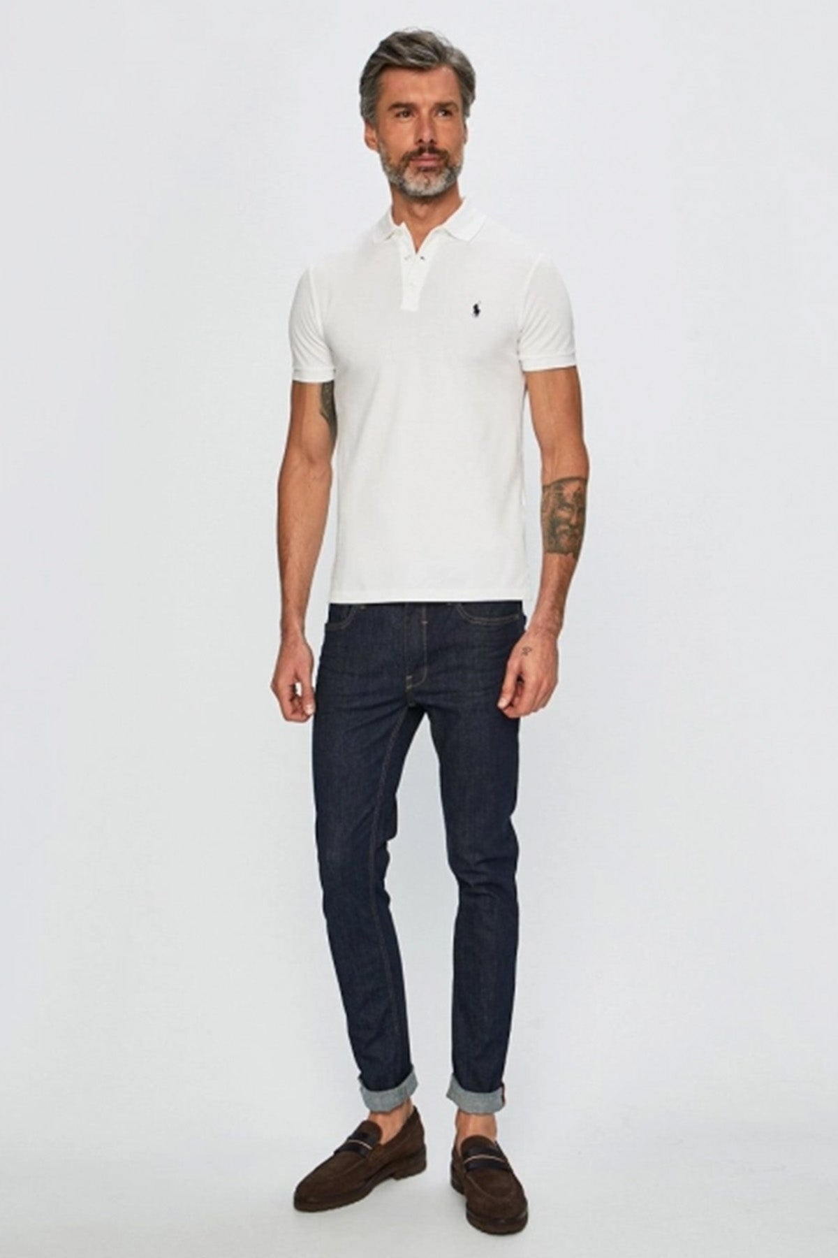 Polo Ralph Lauren Slim Fit Stretch Mesh Polo Yaka T-shirt-Libas Trendy Fashion Store