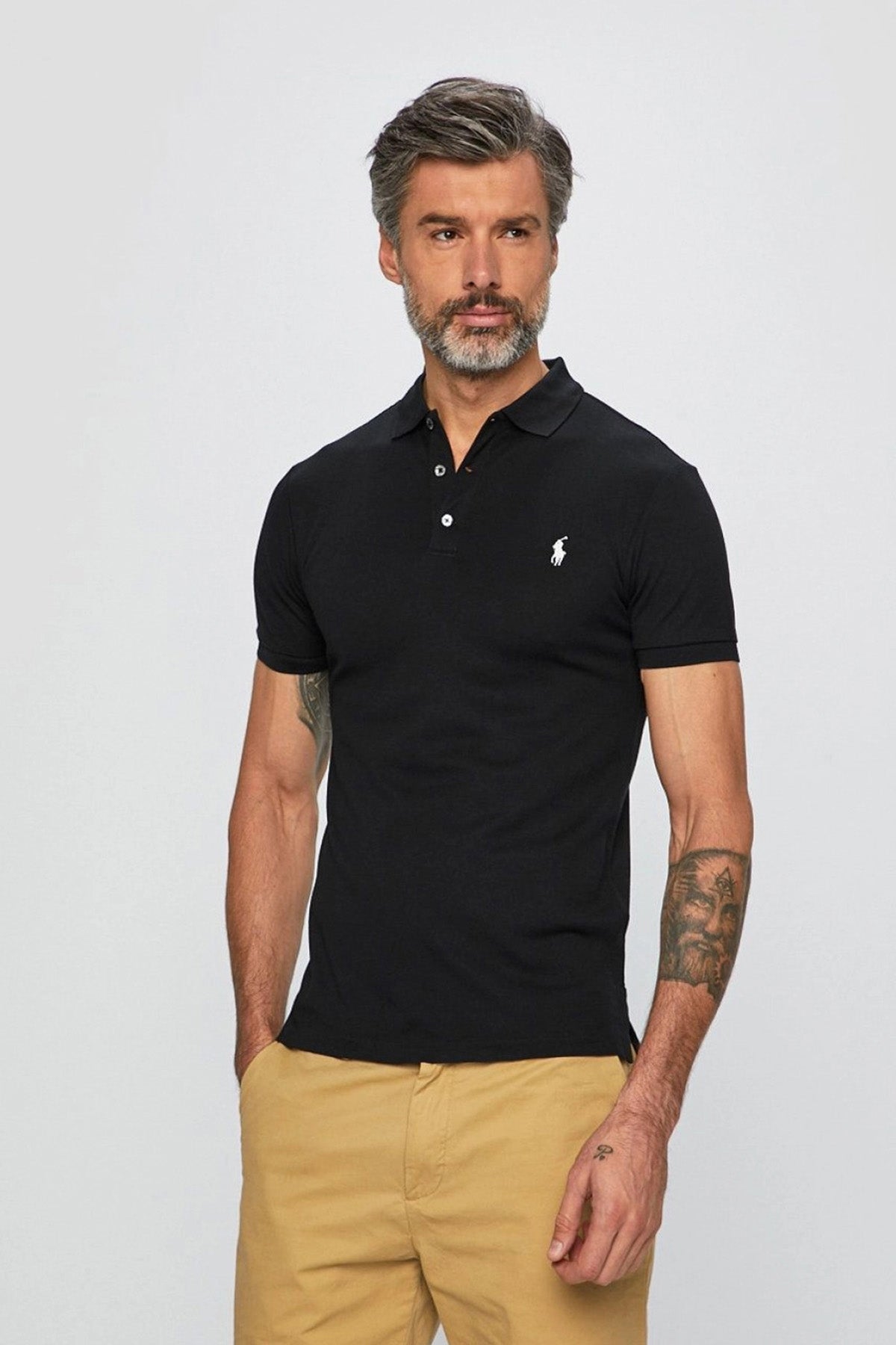 Polo Ralph Lauren Slim Fit Stretch Mesh Polo Yaka T-shirt-Libas Trendy Fashion Store