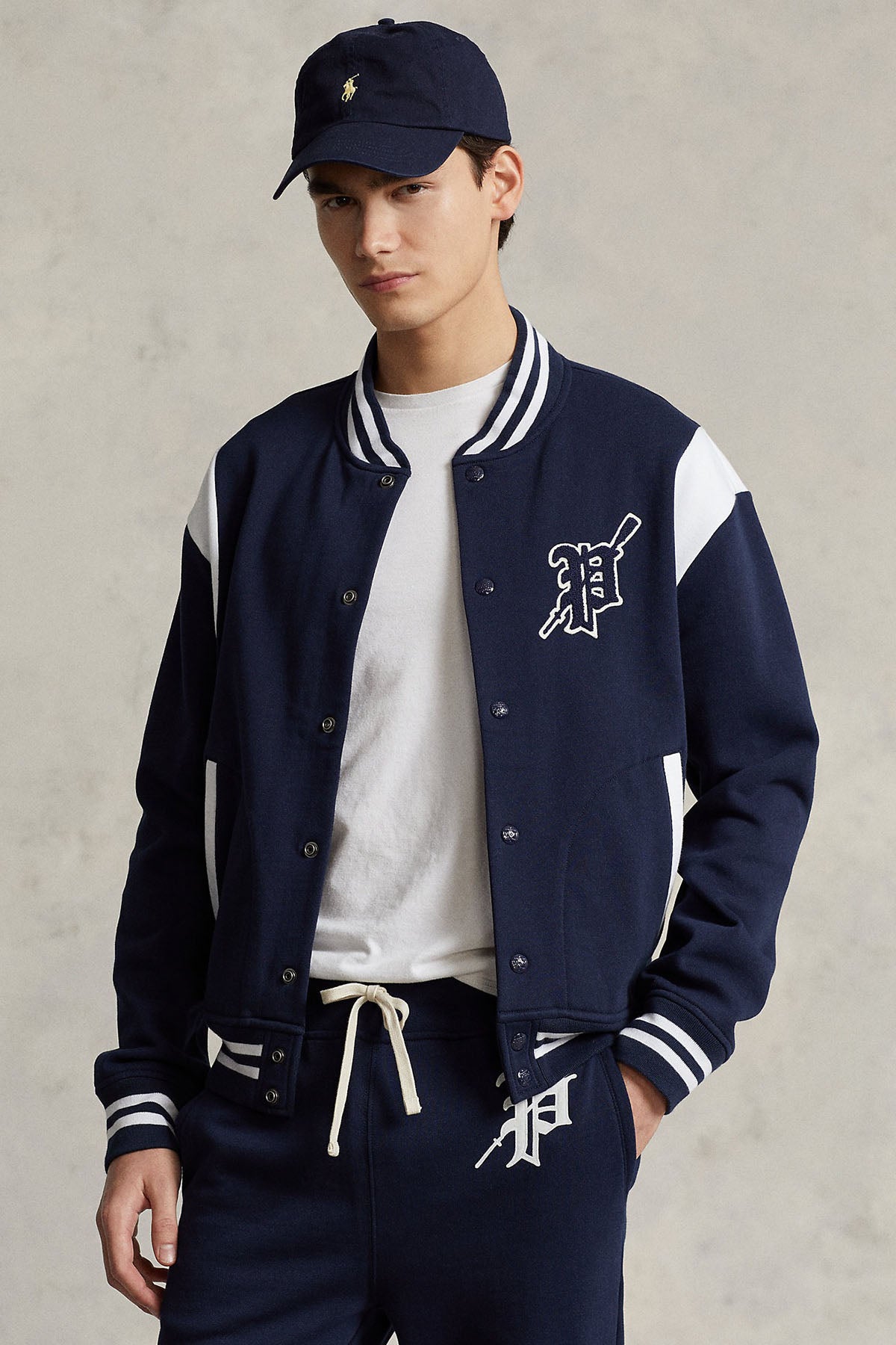 Polo Ralph Lauren Pilot Yaka Logolu Kolej Ceket-Libas Trendy Fashion Store