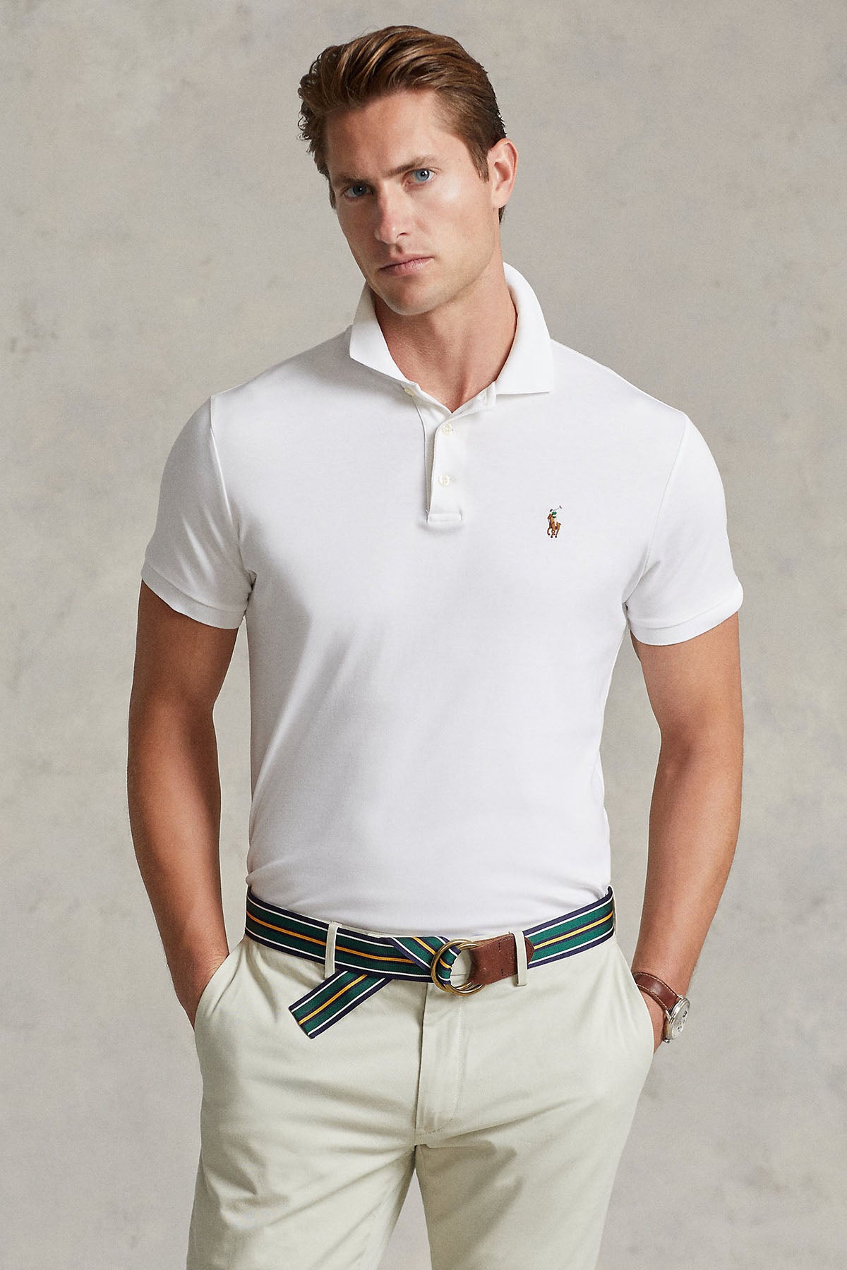 Polo Ralph Lauren Custom Slim Fit Polo Yaka T-shirt-Libas Trendy Fashion Store