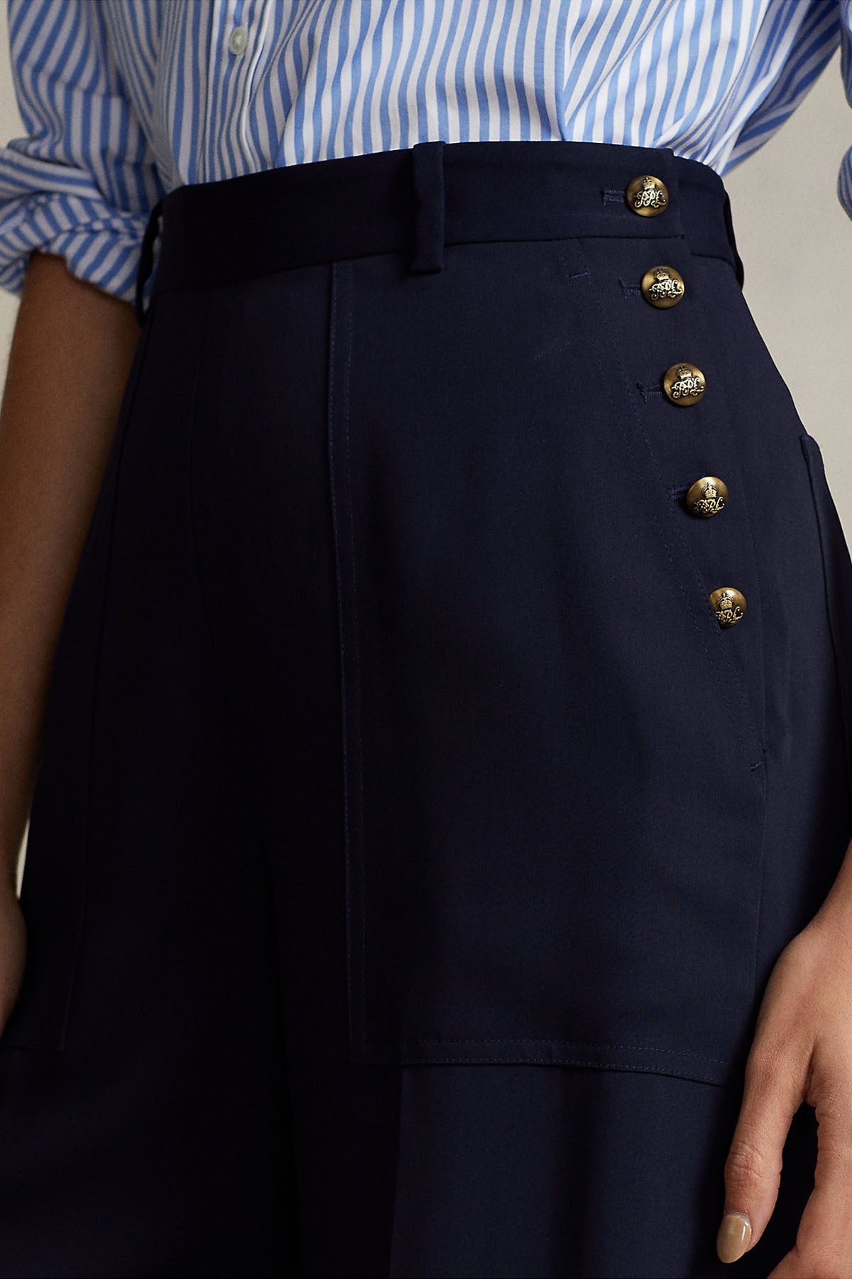 Polo Ralph Lauren Yüksek Bel Geniş Kesim Pantolon-Libas Trendy Fashion Store