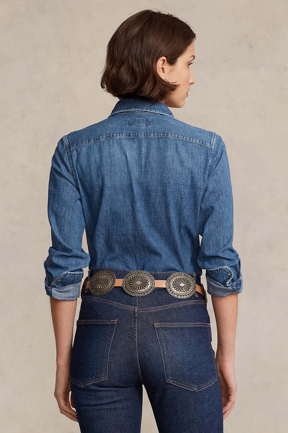 Polo Ralph Lauren Custom Fit Denim Gömlek-Libas Trendy Fashion Store