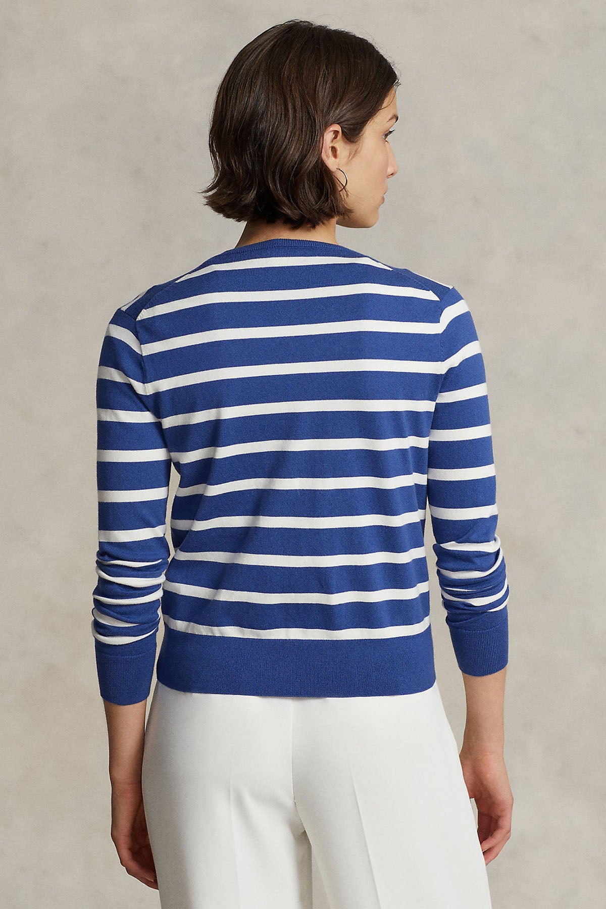 Polo Ralph Lauren Yatay Çizgili Triko Ceket-Libas Trendy Fashion Store