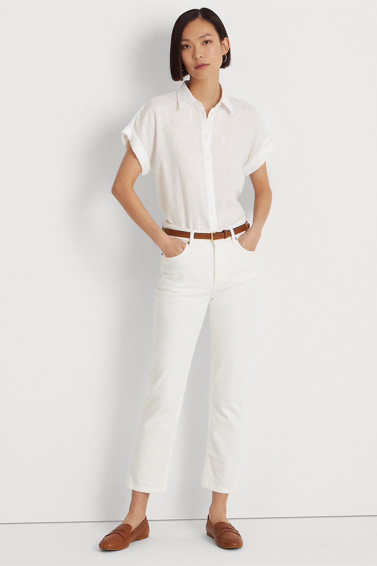 Polo Ralph Lauren Kısa Kollu Keten Gömlek-Libas Trendy Fashion Store