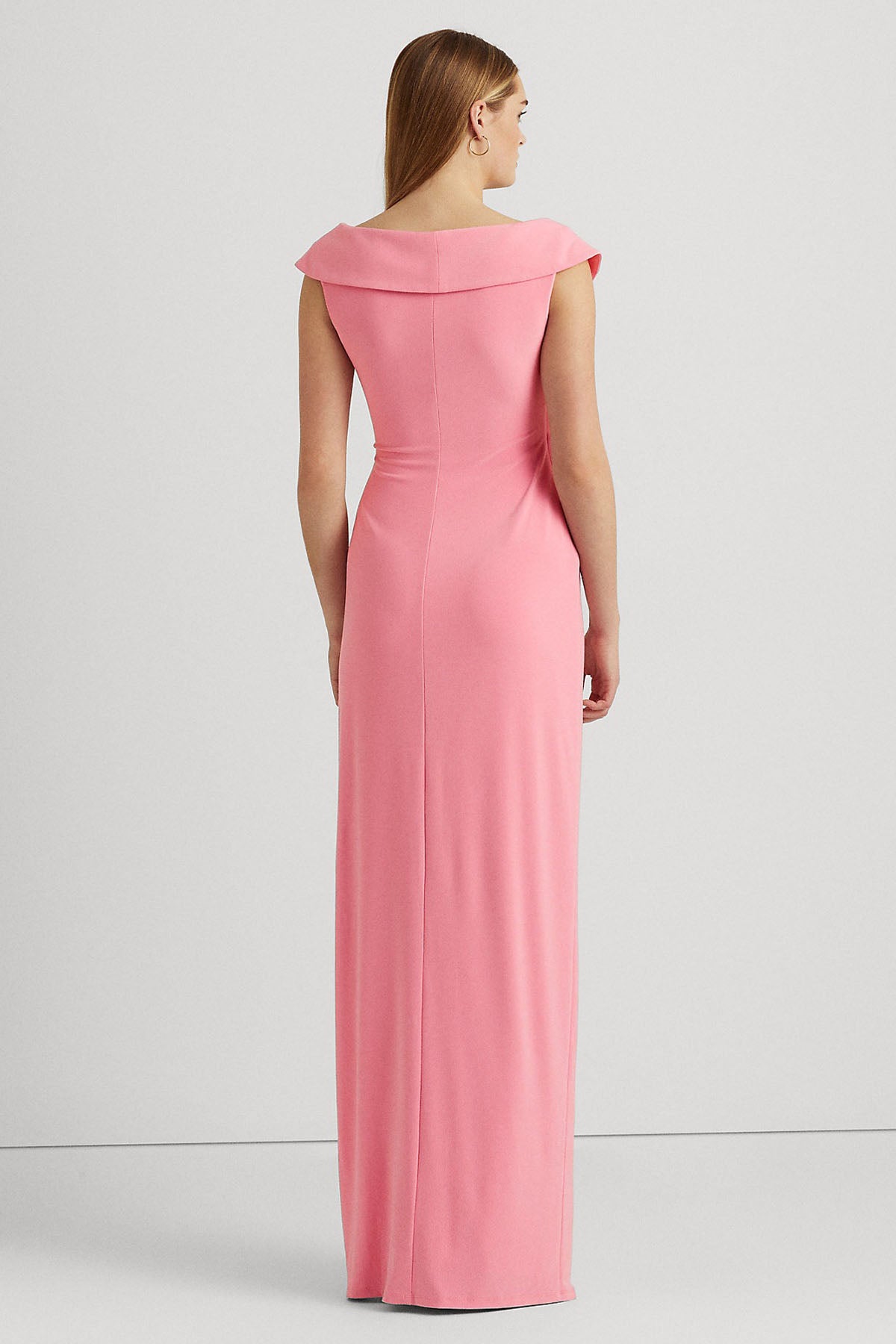 Polo Ralph Lauren V Yaka Kruvaze Maxi Abiye Elbise-Libas Trendy Fashion Store