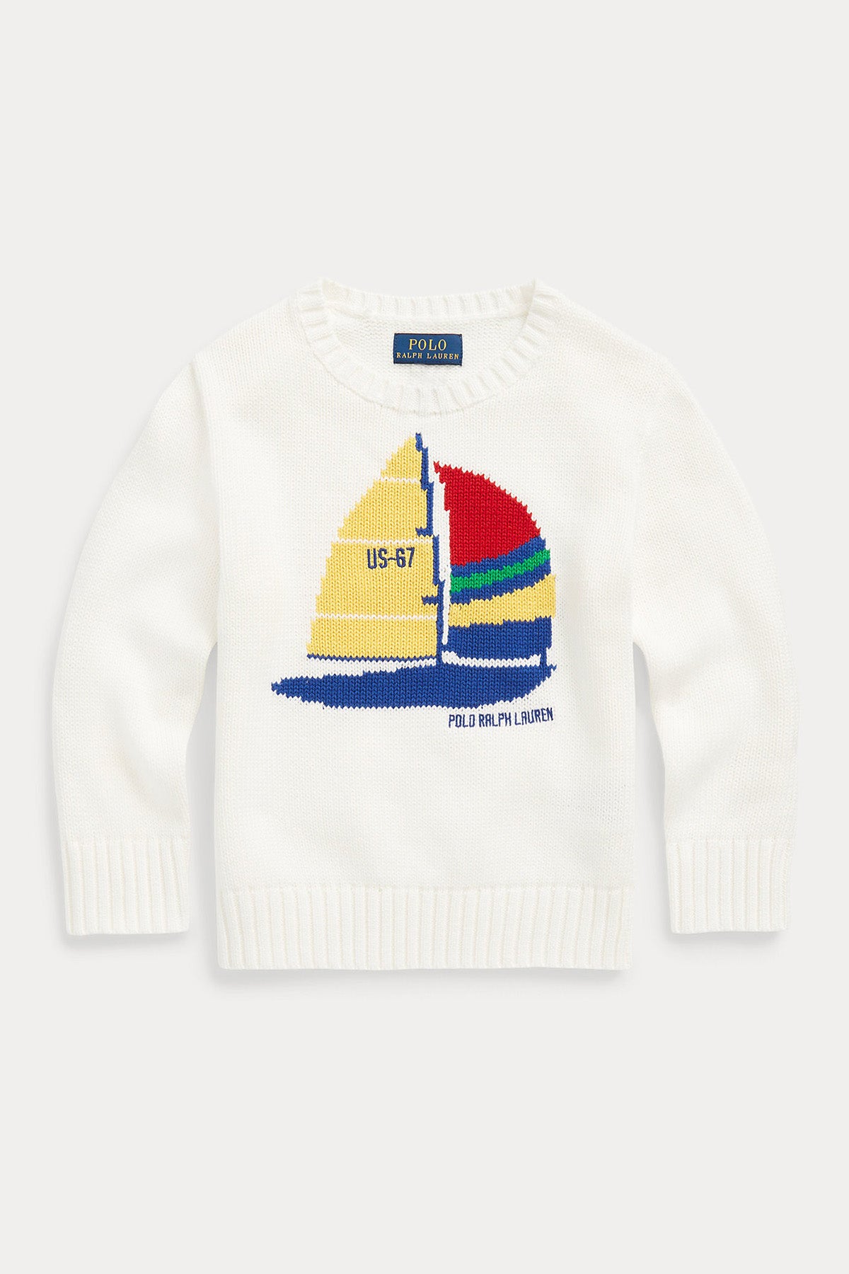 Polo Ralph Lauren Kids 2-4 Yaş Erkek Çocuk Yelken Temalı Örgü Triko-Libas Trendy Fashion Store