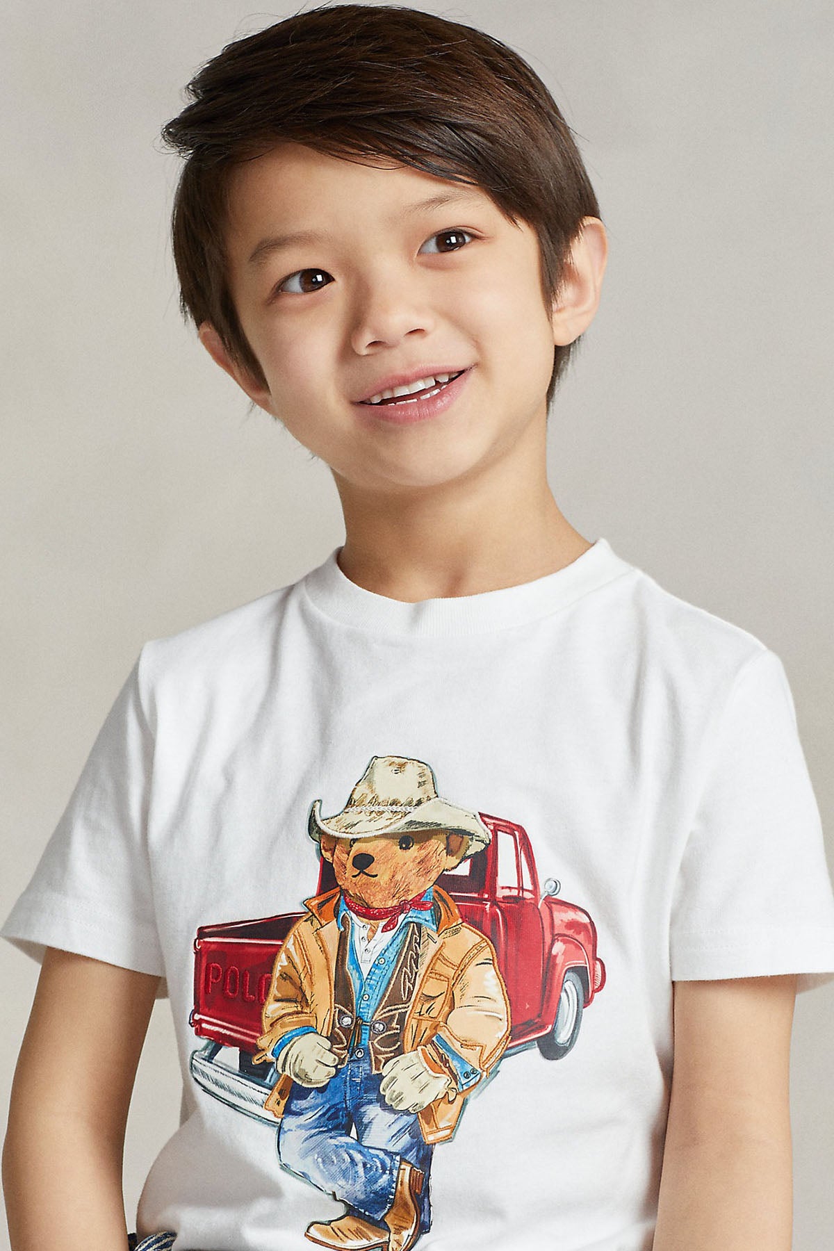 Polo Ralph Lauren Kids 5-7 Yaş Erkek Çocuk Polo Bear T-shirt-Libas Trendy Fashion Store