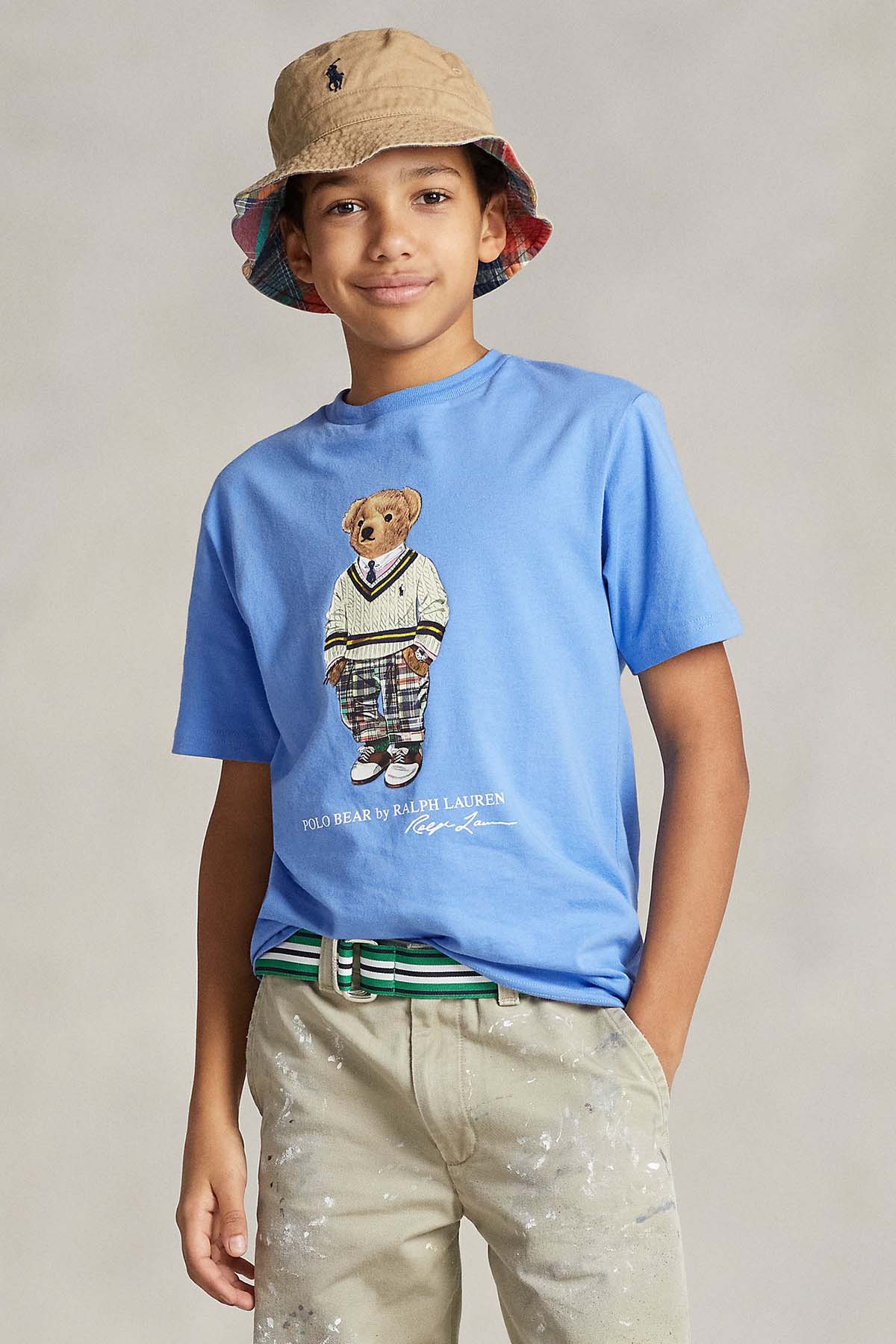 Polo Ralph Lauren Kids S-M Beden Erkek Çocuk Polo Bear T-shirt-Libas Trendy Fashion Store