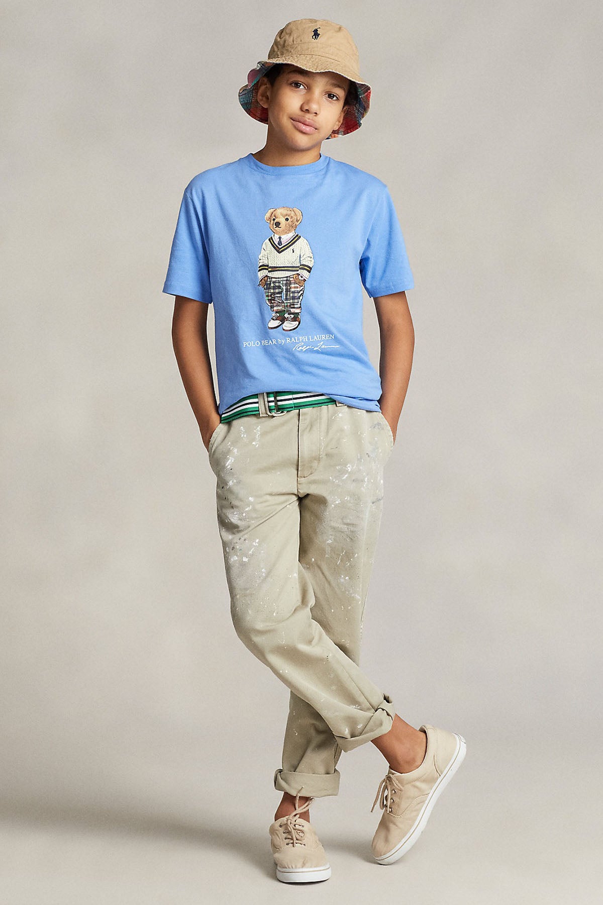 Polo Ralph Lauren Kids S-M Beden Erkek Çocuk Polo Bear T-shirt-Libas Trendy Fashion Store