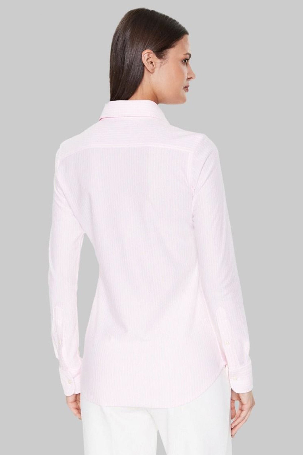 Polo Ralph Lauren Çizgili Knit Oxford Gömlek-Libas Trendy Fashion Store