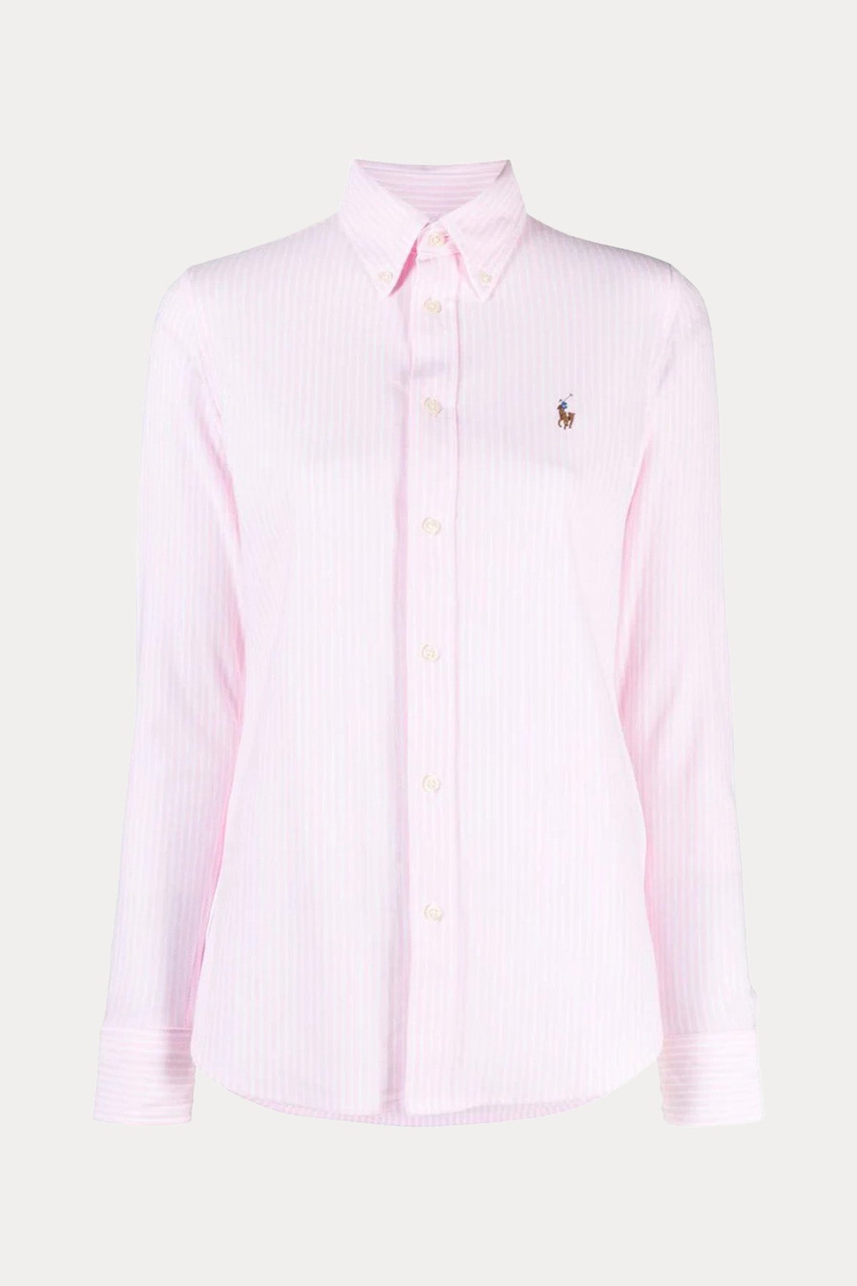 Polo Ralph Lauren Çizgili Knit Oxford Gömlek-Libas Trendy Fashion Store