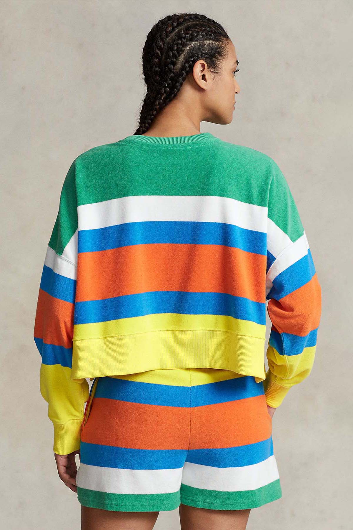 Polo Ralph Lauren Yuvarlak Yaka Renk Bloklu Sweatshirt-Libas Trendy Fashion Store