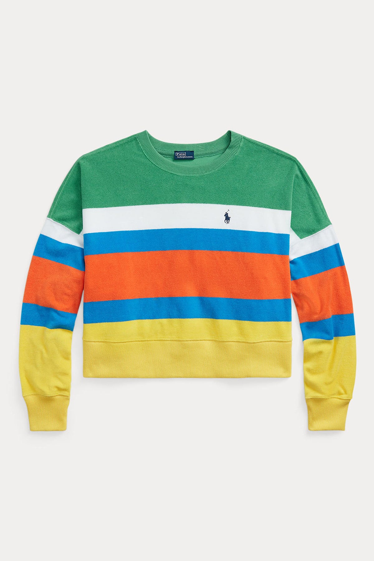 Polo Ralph Lauren Yuvarlak Yaka Renk Bloklu Sweatshirt-Libas Trendy Fashion Store