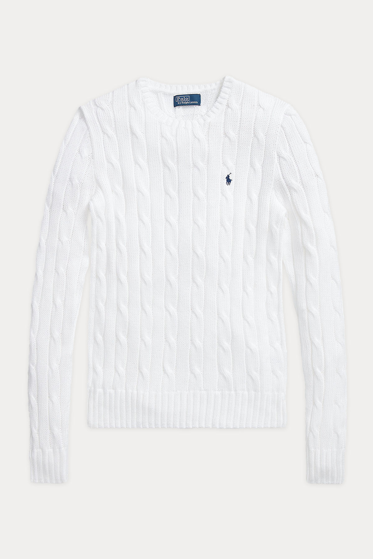 Polo Ralph Lauren Pima Cotton Slim Fit Yuvarlak Yaka Saç Örgü Triko-Libas Trendy Fashion Store