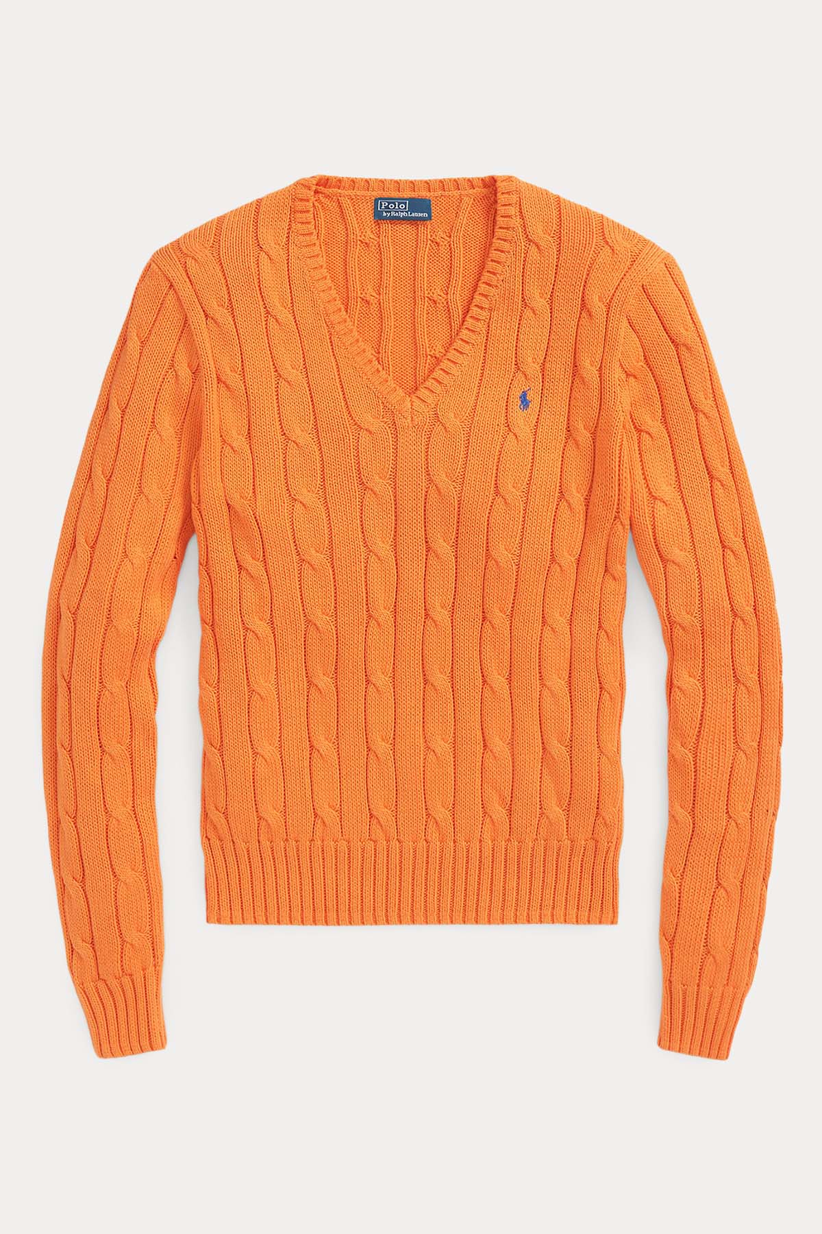 Polo Ralph Lauren Pima Cotton Slim Fit V Yaka Saç Örgü Triko-Libas Trendy Fashion Store