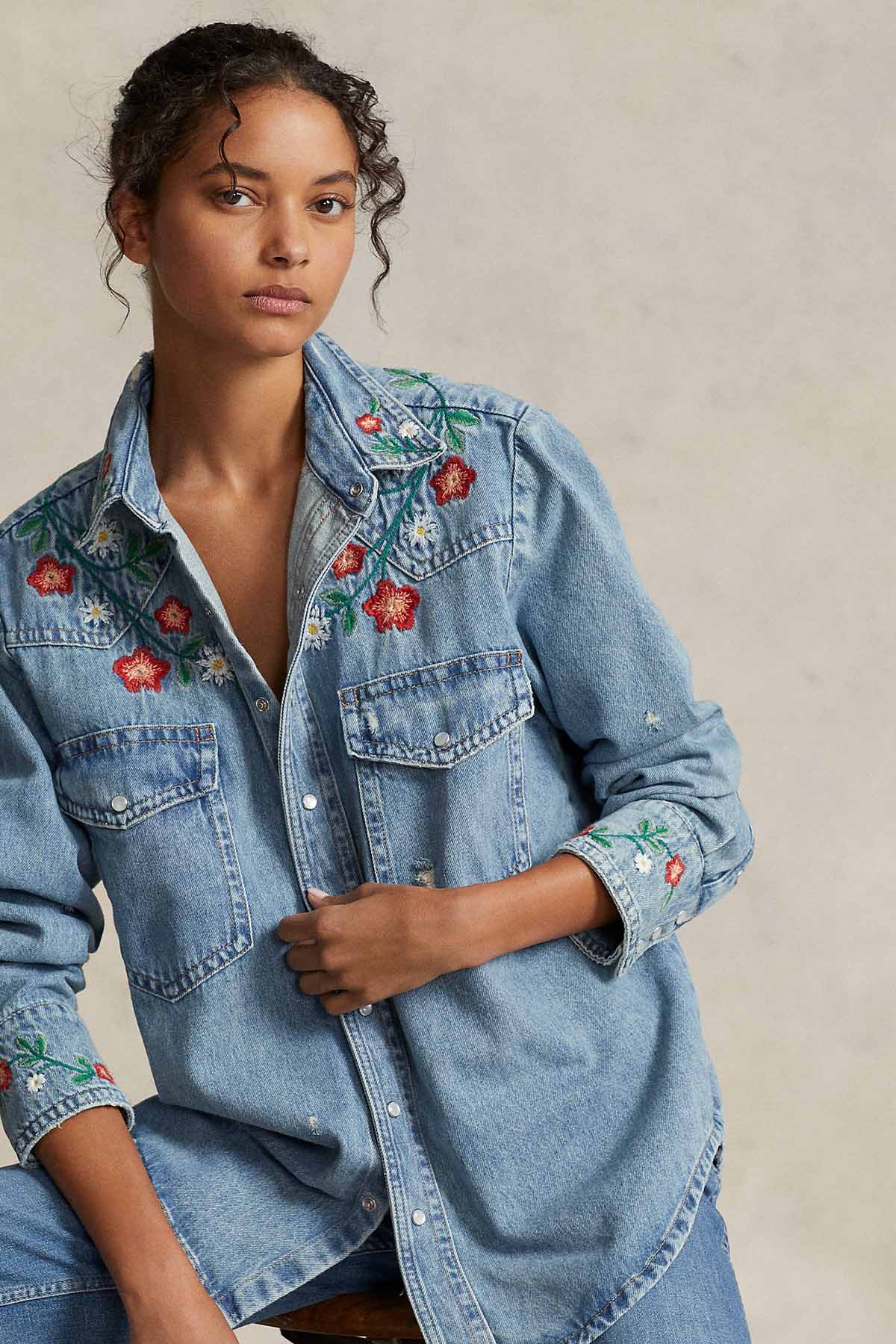 Polo Ralph Lauren Relaxed Fit Denim Gömlek Ceket-Libas Trendy Fashion Store