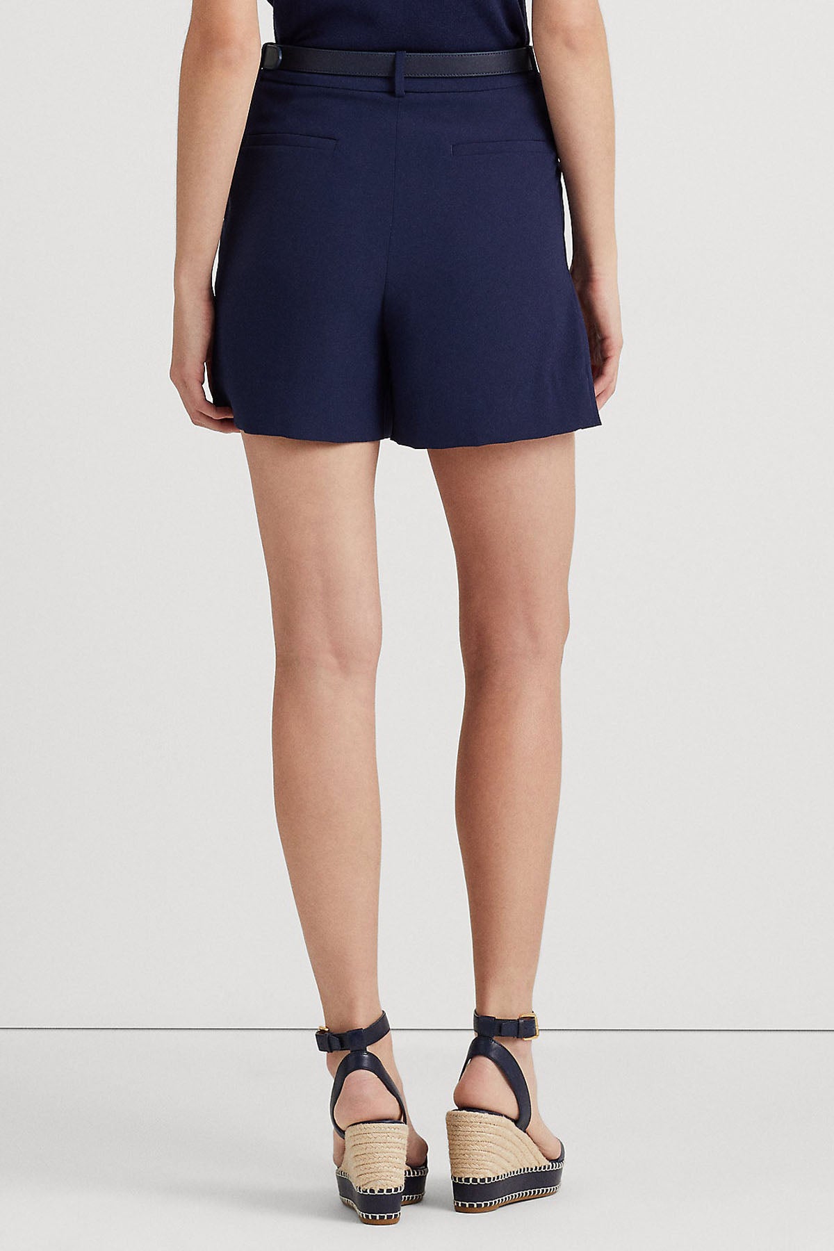 Polo Ralph Lauren Yüksek Bel Tek Pile Şort-Libas Trendy Fashion Store