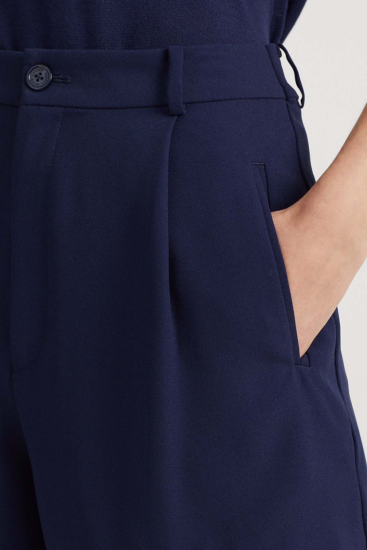 Polo Ralph Lauren Yüksek Bel Tek Pile Şort-Libas Trendy Fashion Store